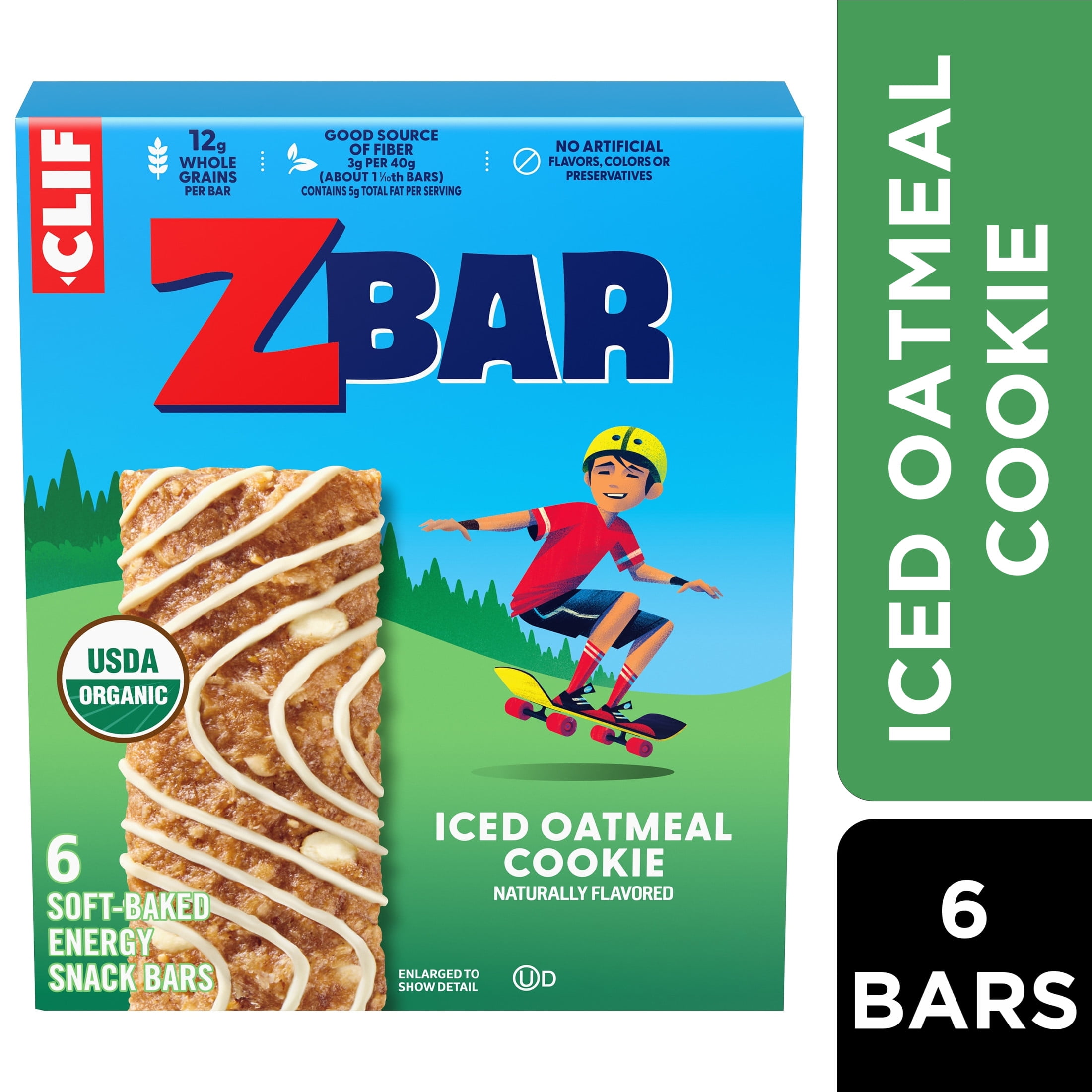 Zbar Iced Oatmeal Cookie Soft-Baked Organic Energy Snack Bars (6 count, 9 pack) vfync