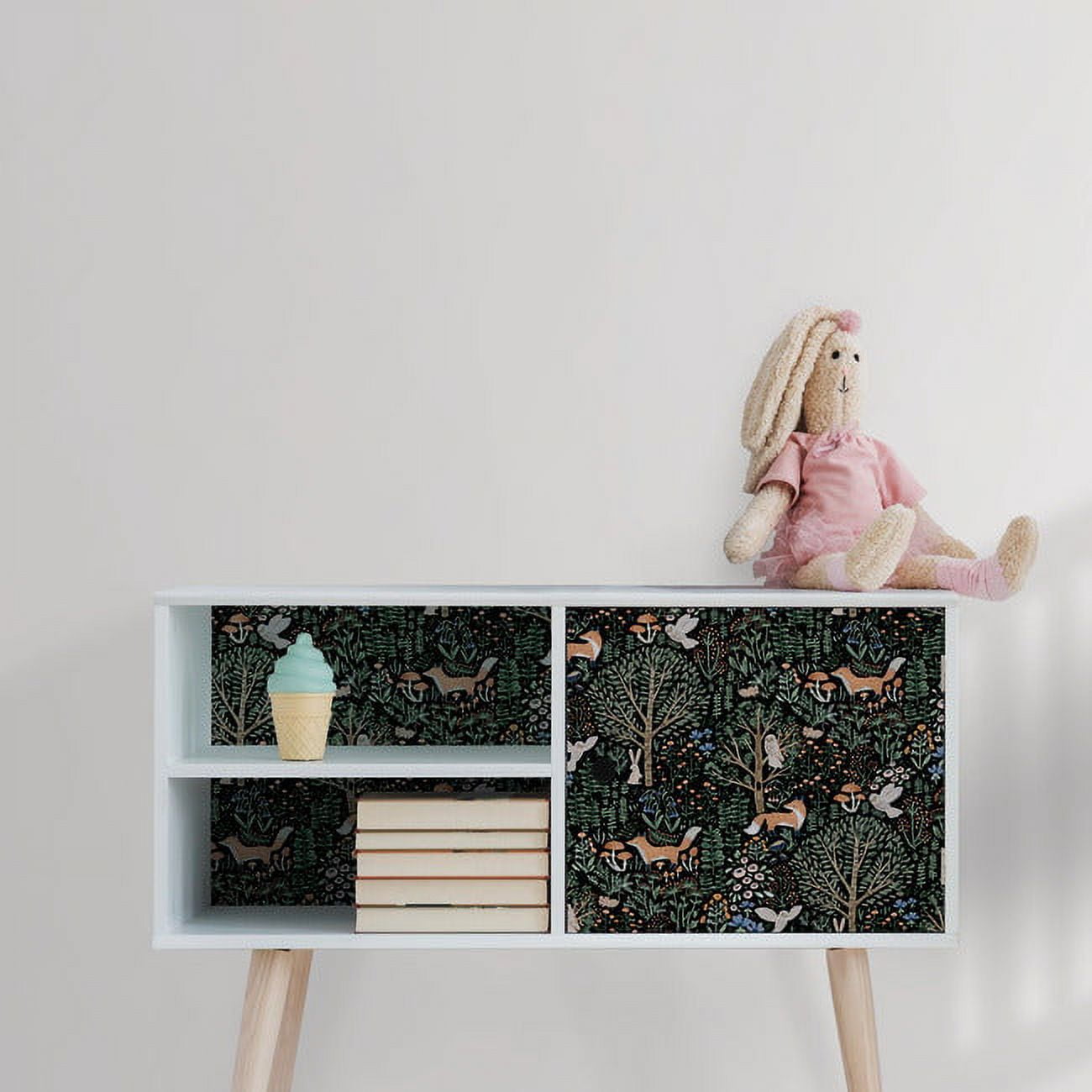 RoomMates Clara Jean Folklore Forest Peel & Stick Wallpaper (Brown, 17 in x 16.5 ft) qyeto