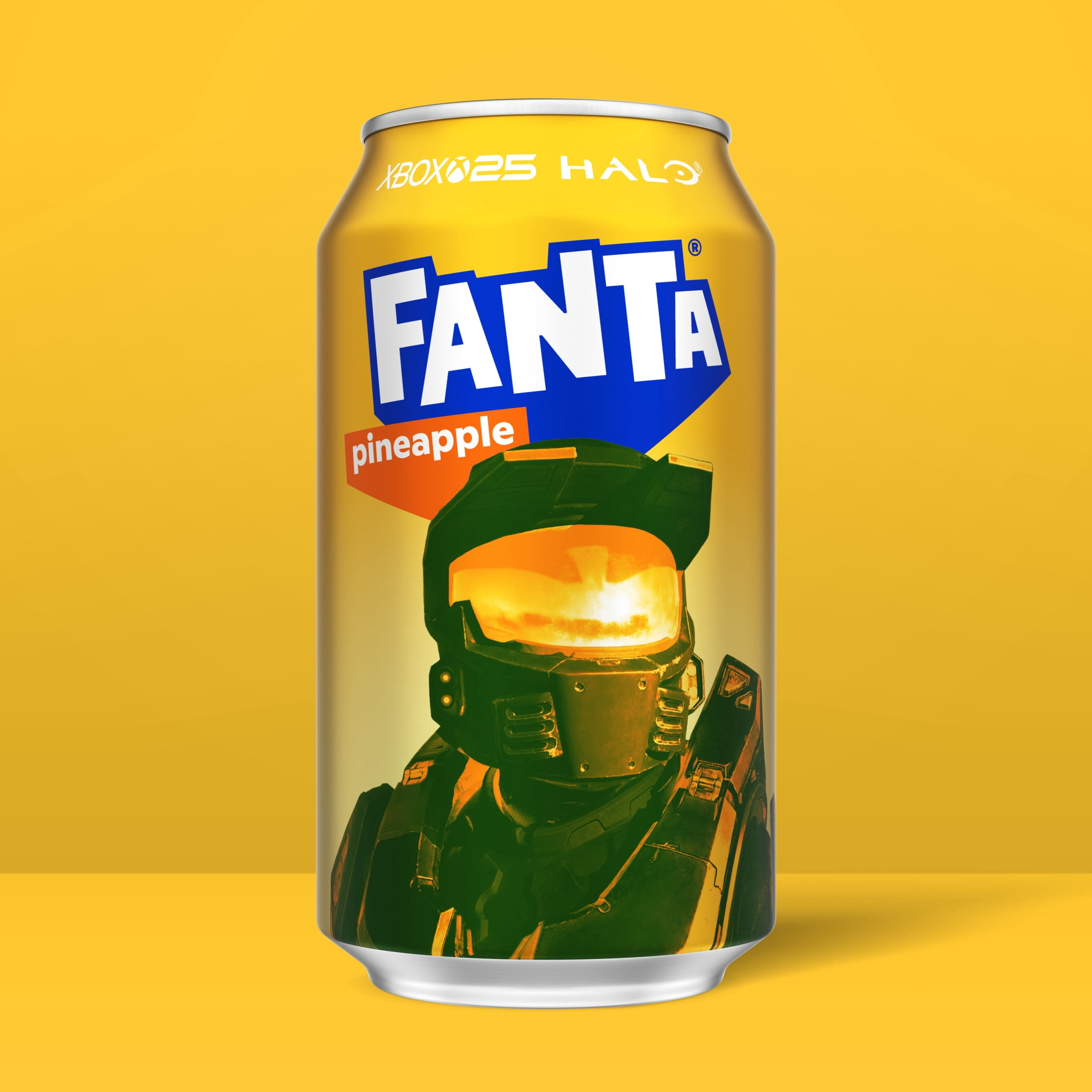 Fanta Pineapple Soda Pop Refreshing Fruit Flavored Soft Drink (Yellow, 12 fl oz, 12 Pack) 2o9fk