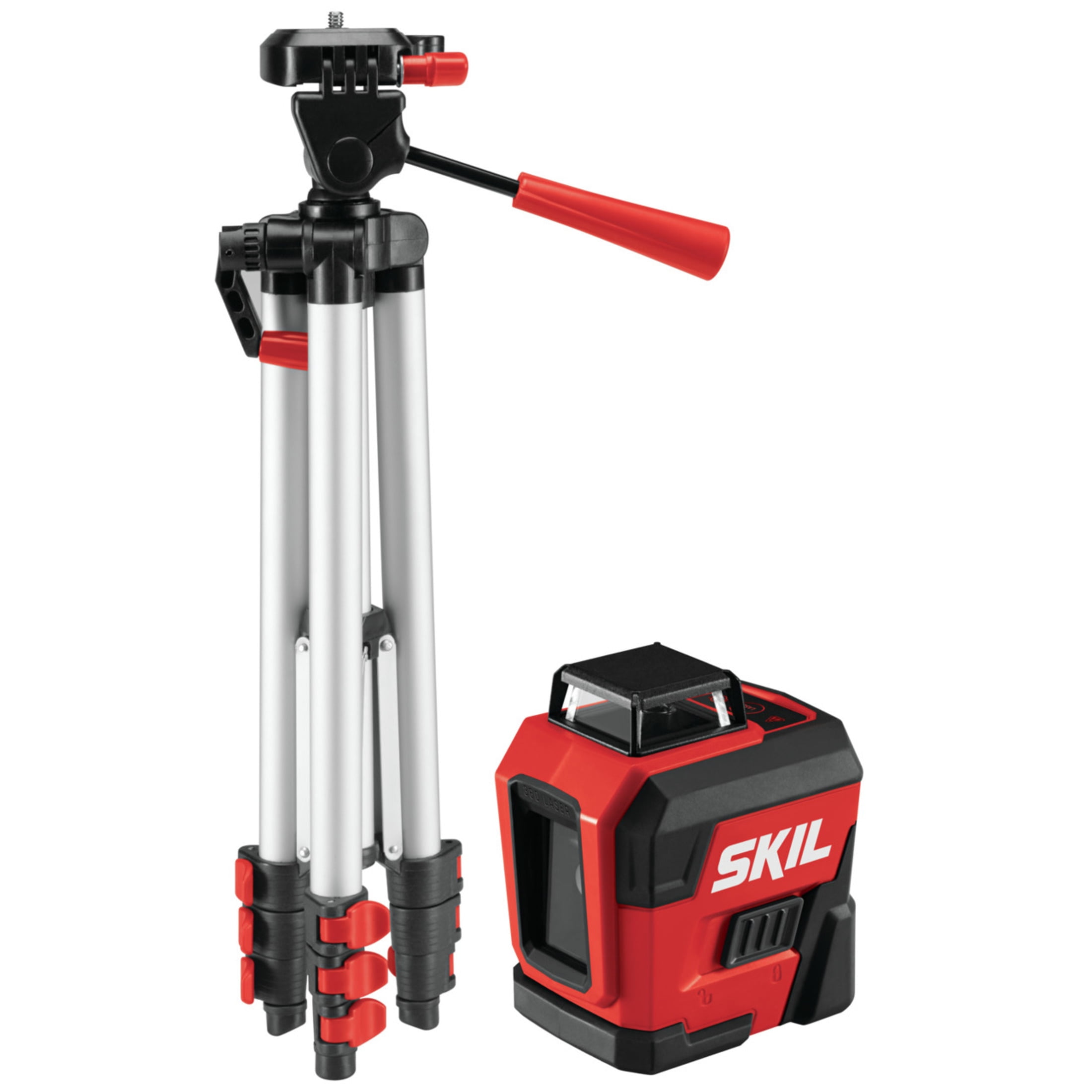 SKIL Self-Leveling 360 Degree Cross Line Laser with Tripod (Red, 65 ft) t0ekq