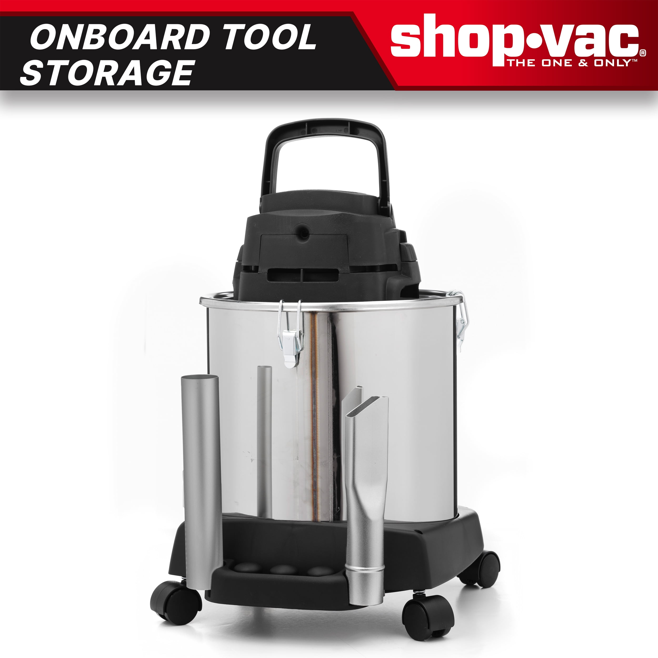 Shop-Vac 5 Gallon Stainless Steel Ash Vacuum with Dolly (Silver, 5 gal) cvyx2