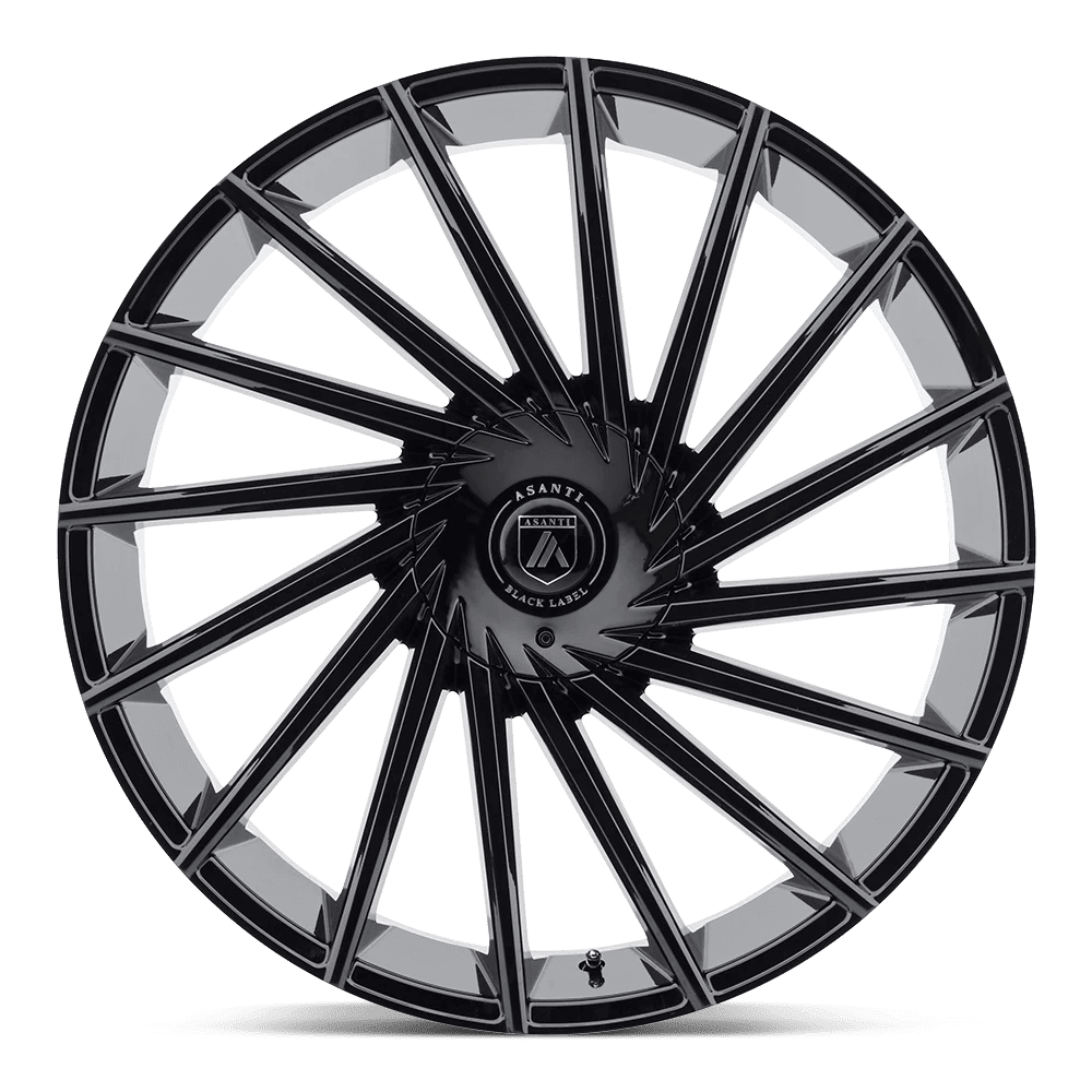 Asanti AB18 Cast Aluminum Wheel Gloss Black (22x9 in, 5x112/120 Bolt Pattern) z7m9t