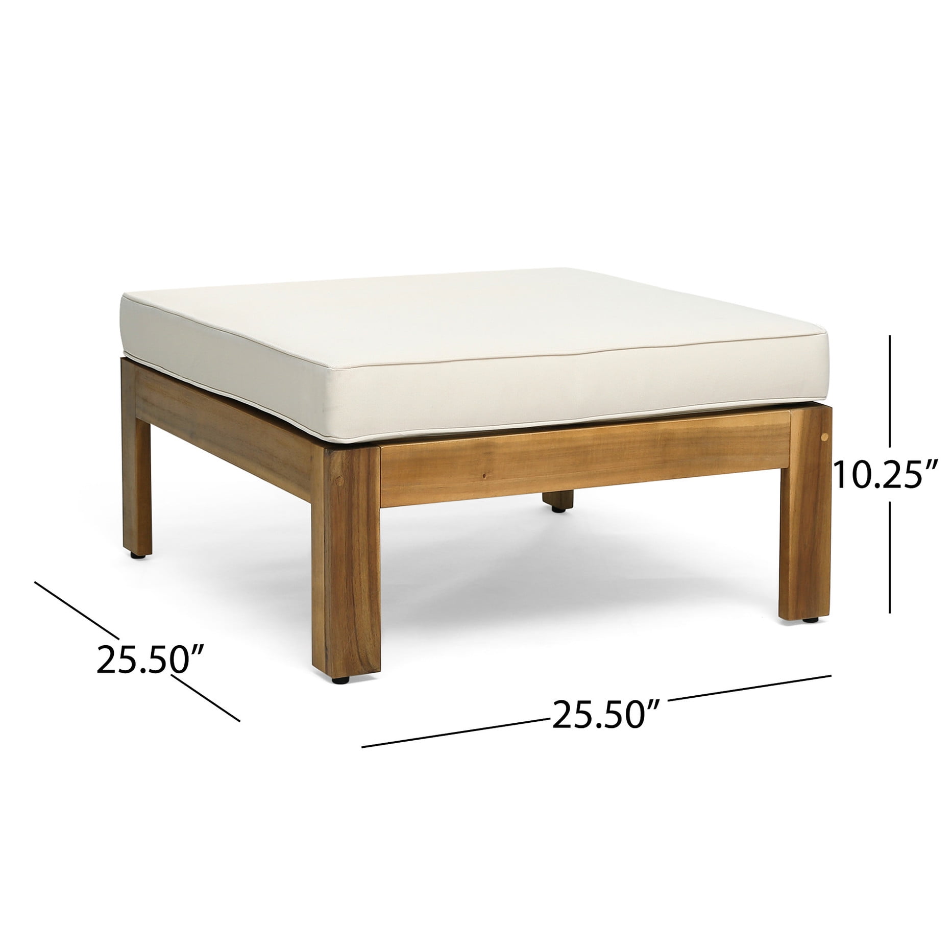 BalconyBliss L-Shape Outdoor Sofa and Coffee Table Set (Beige, 3-Seater) rugut