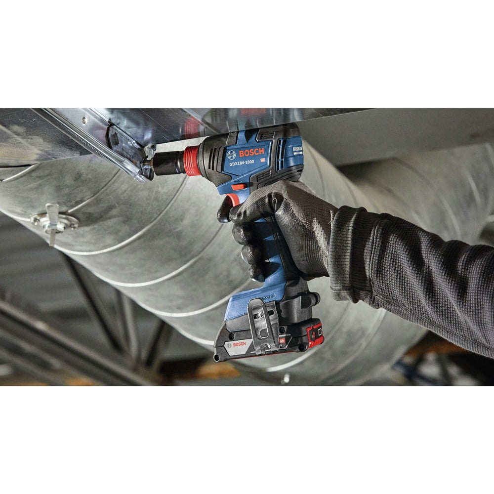 Bosch GXL18V-497B23-RT 18V Brushless Cordless 4-Tool Combo Kit with 2 Batteries (Refurbished, 4 Ah and 2 Ah) 1289e