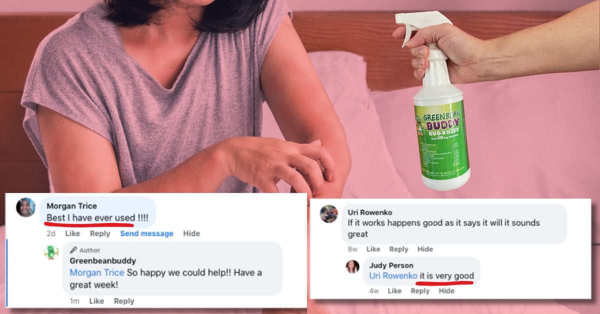 Green Bean Buddy Bed Bug, Flea, Tick, and Roach Killer Spray (Green, 32 oz) w2pmf