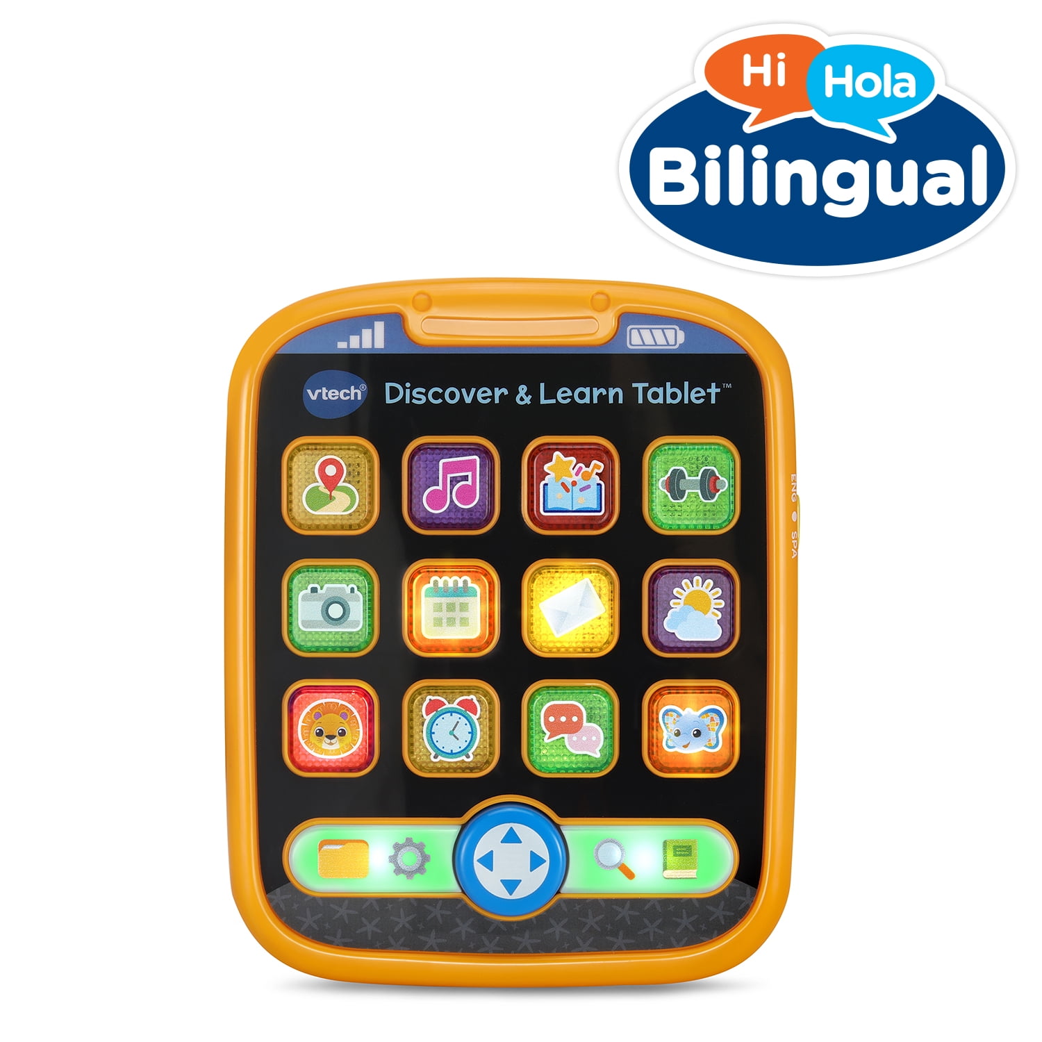 VTech Discover & Learn Bilingual Educational Tablet for Toddlers (Multicolor, 1 Pack) pxcrs