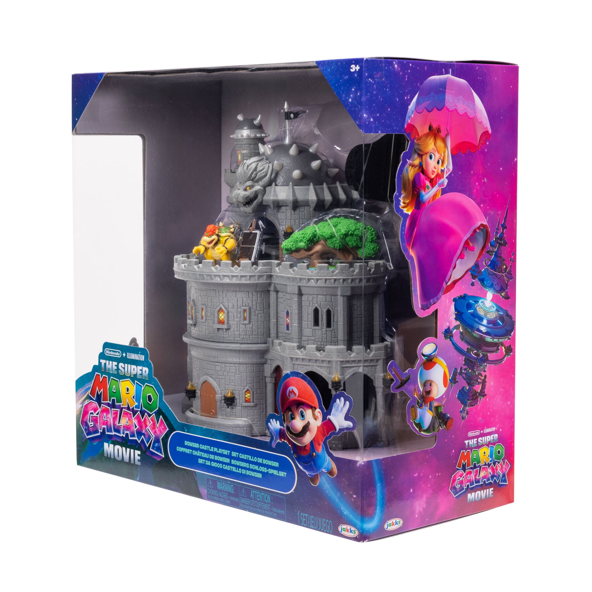 Super Mario Deluxe Bowser Castle Playset with Articulated Figure and Interactive Accessories (12 in) z46tl