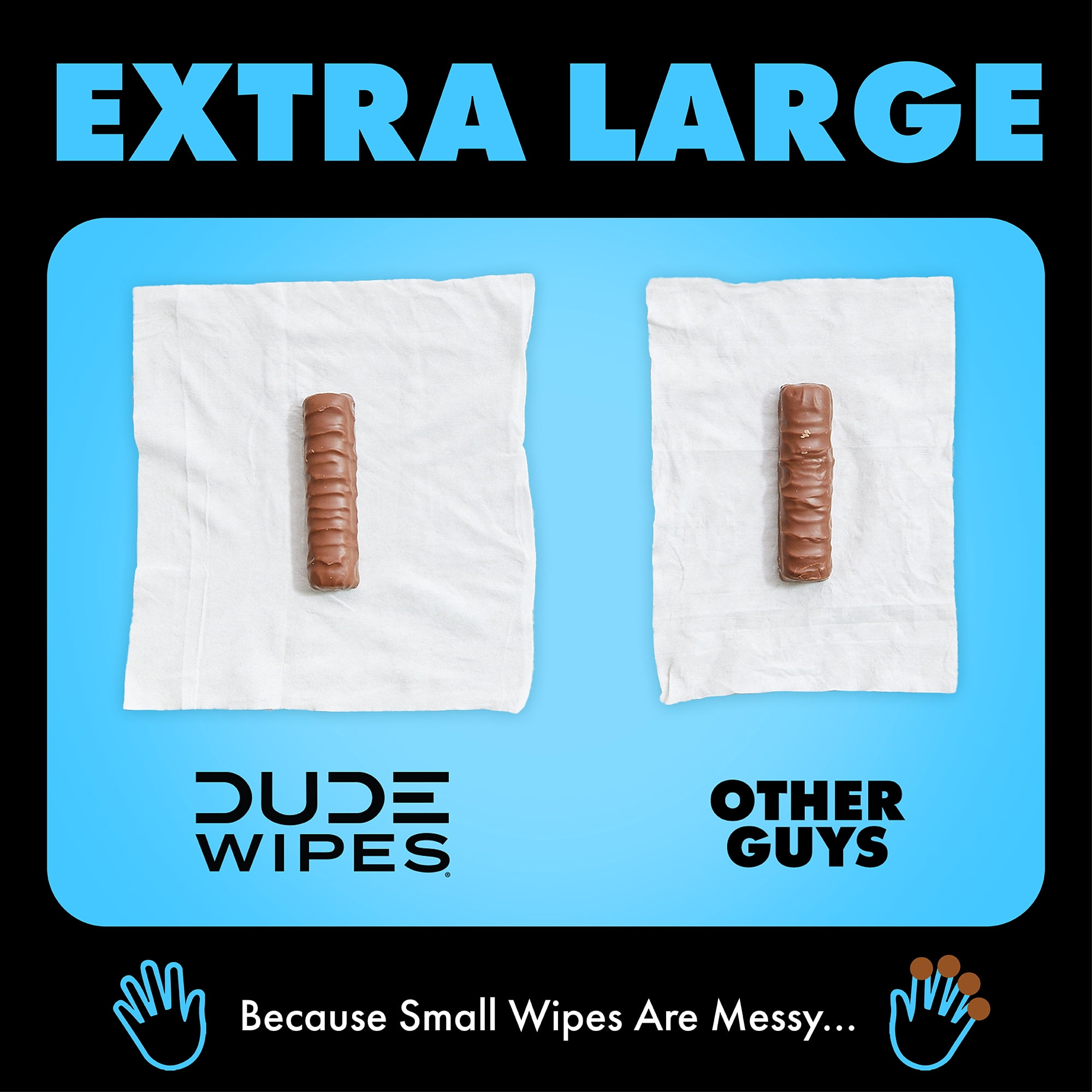 DUDE Wipes Double Deuce Flushable Wipes, Unscented, Travel Size (16 Count) 4rnmx