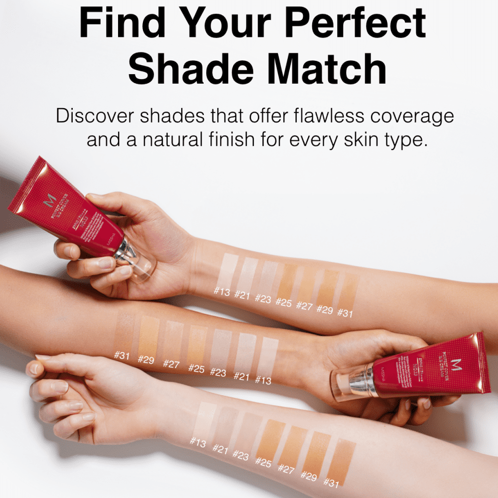 MISSHA M Perfect Cover BB Cream SPF 42 PA+++ Long-Lasting Foundation (Bright Beige, 1.69 fl oz) ikud8