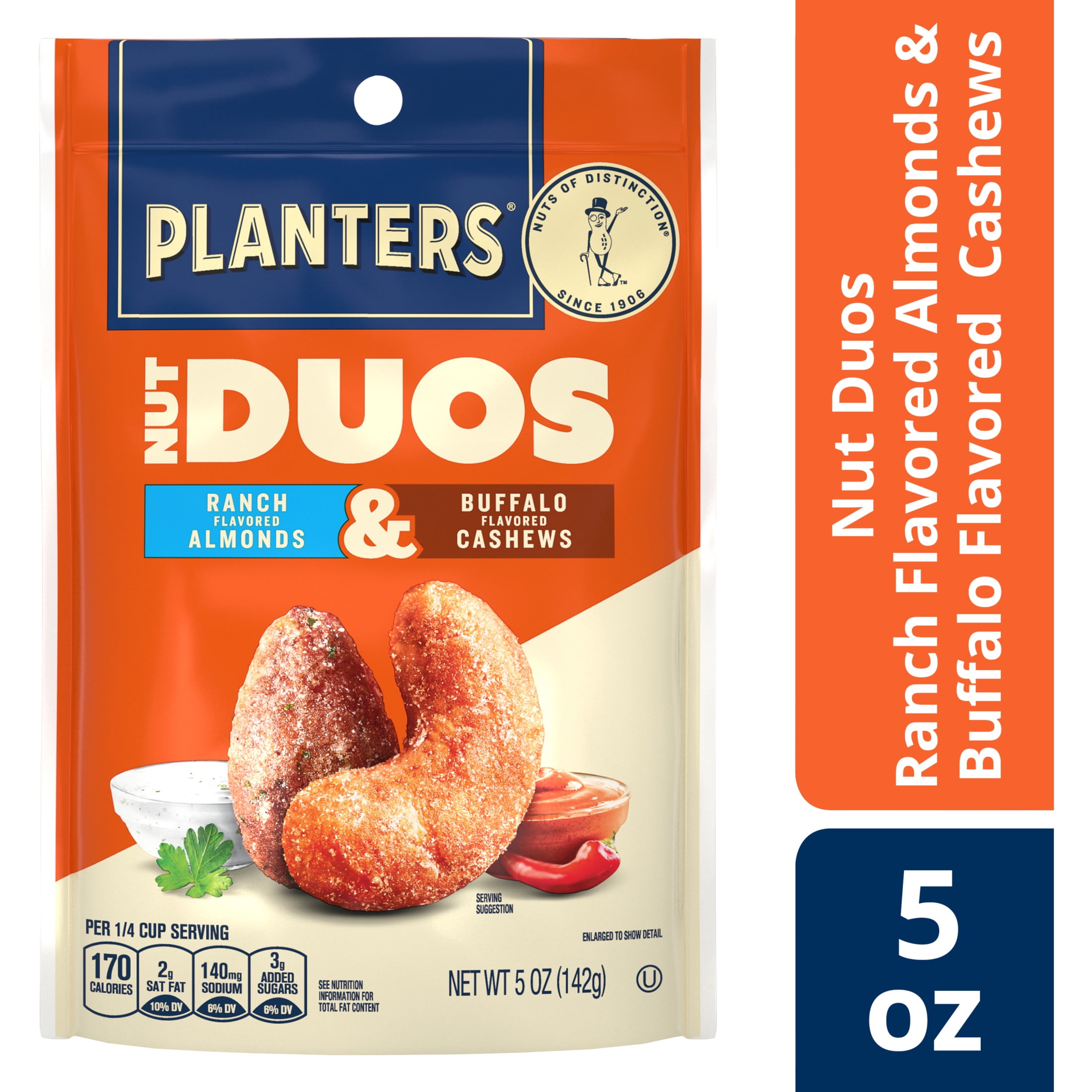 PLANTERS Nut Duos Buffalo Cashew and Ranch Almond Snack Mix (5 oz) c0xet