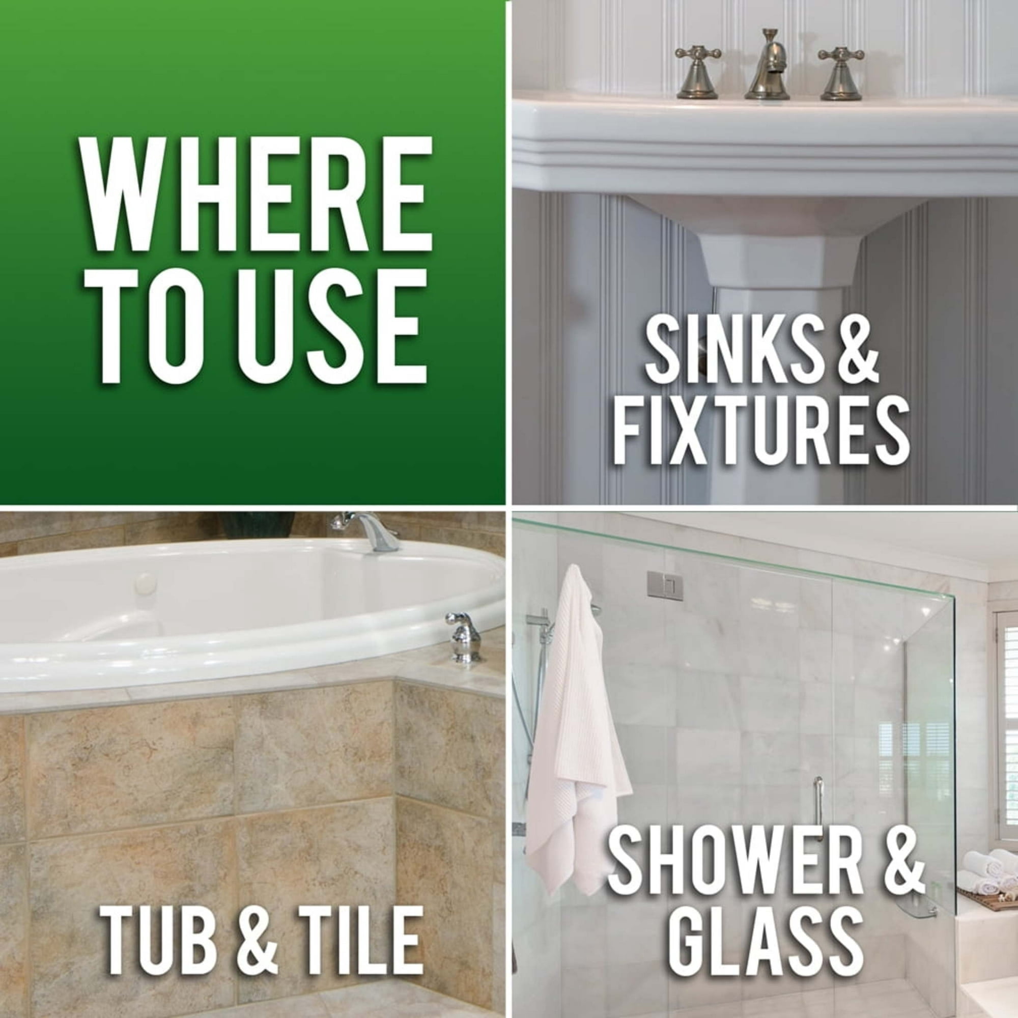 LIME-A-WAY Bathroom Cleaner Spray for Lime, Calcium, and Rust Stain Removal (32 oz) 25i35