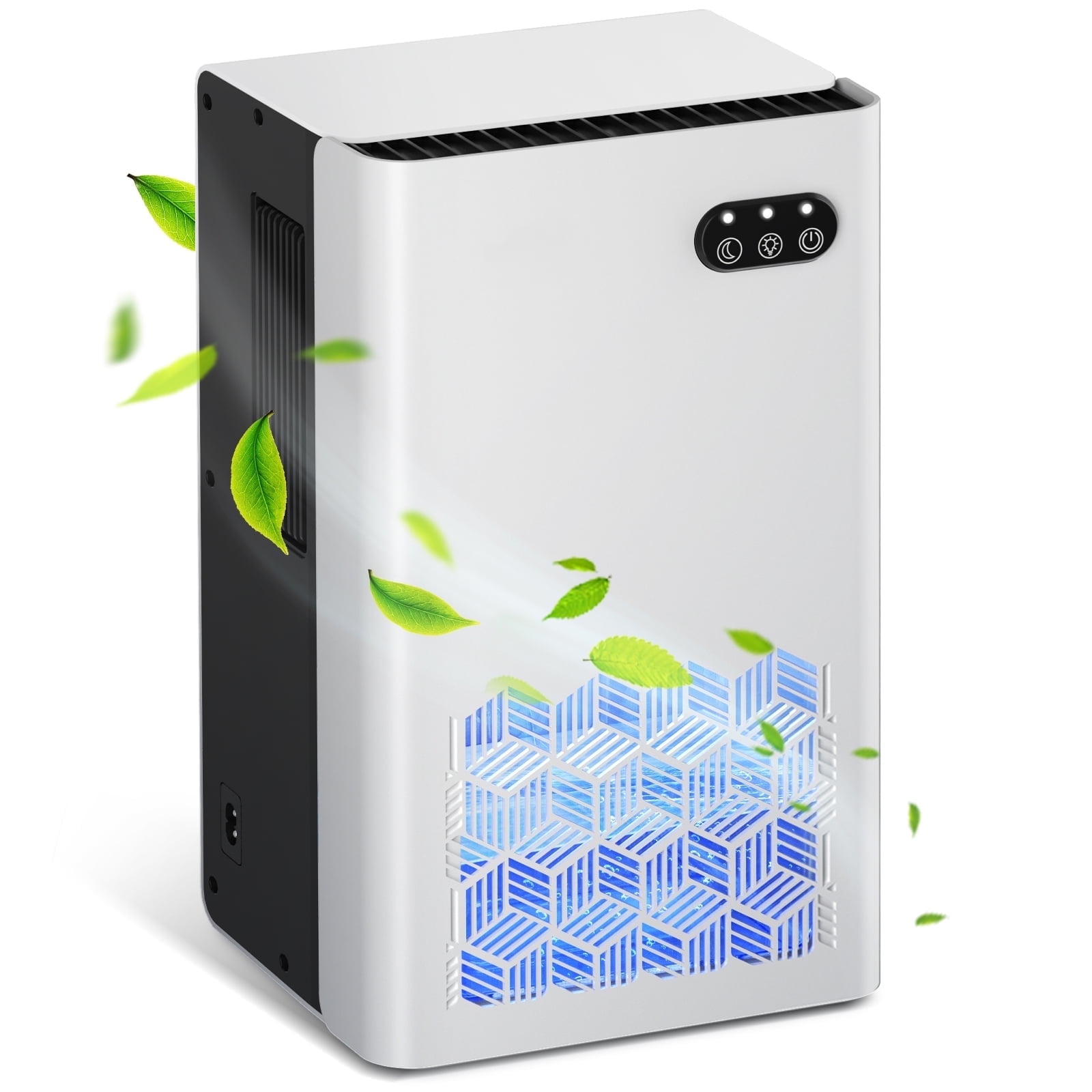 EGEH Electric Dehumidifier for Home and Basement, Quiet Moisture Removal with Auto Shut Off (White, 95 oz) wwo8v