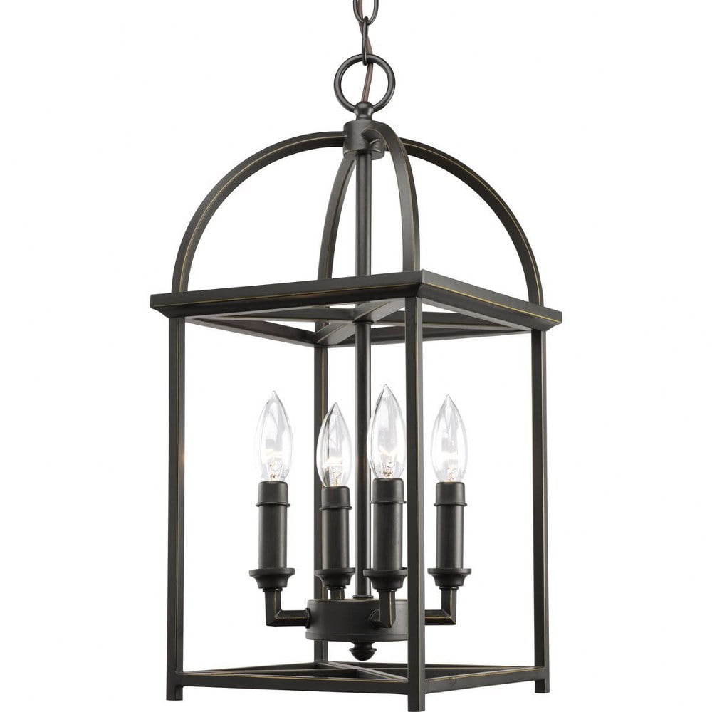 Progress Lighting Piedmont 4-Light Foyer Lantern (Antique Bronze, 20 in) hy6uh