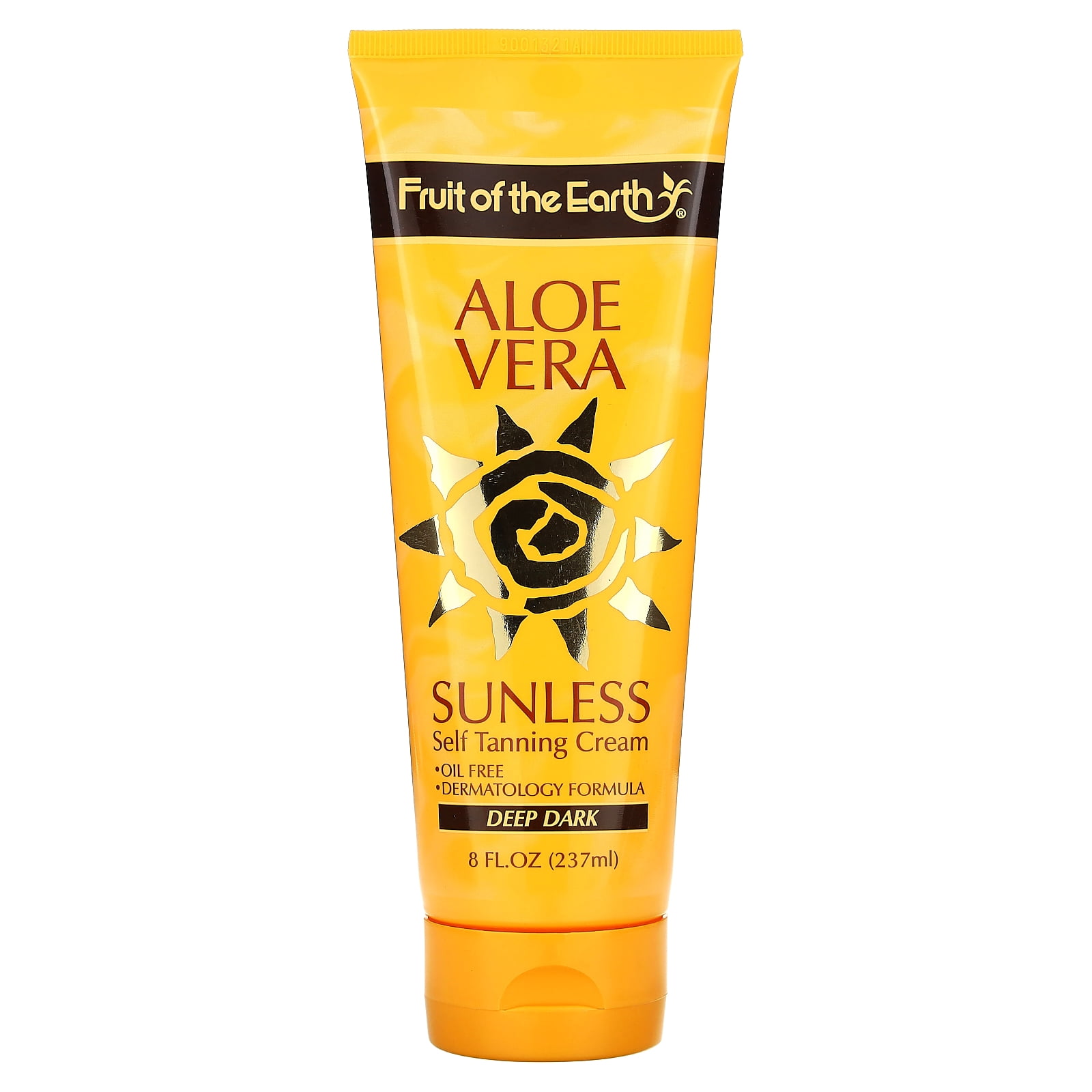 Fruit of the Earth Aloe Vera Sunless Self Tanning Cream (Deep Dark, 8 fl oz) 5ojz6