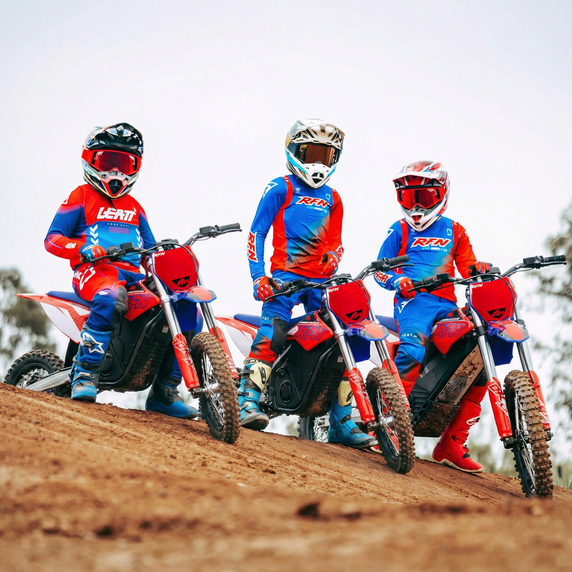 RFN Electric Dirt Bike Peak 2000W Off-Road Motorcycle (Blue, 48V 15Ah) 9t8h1