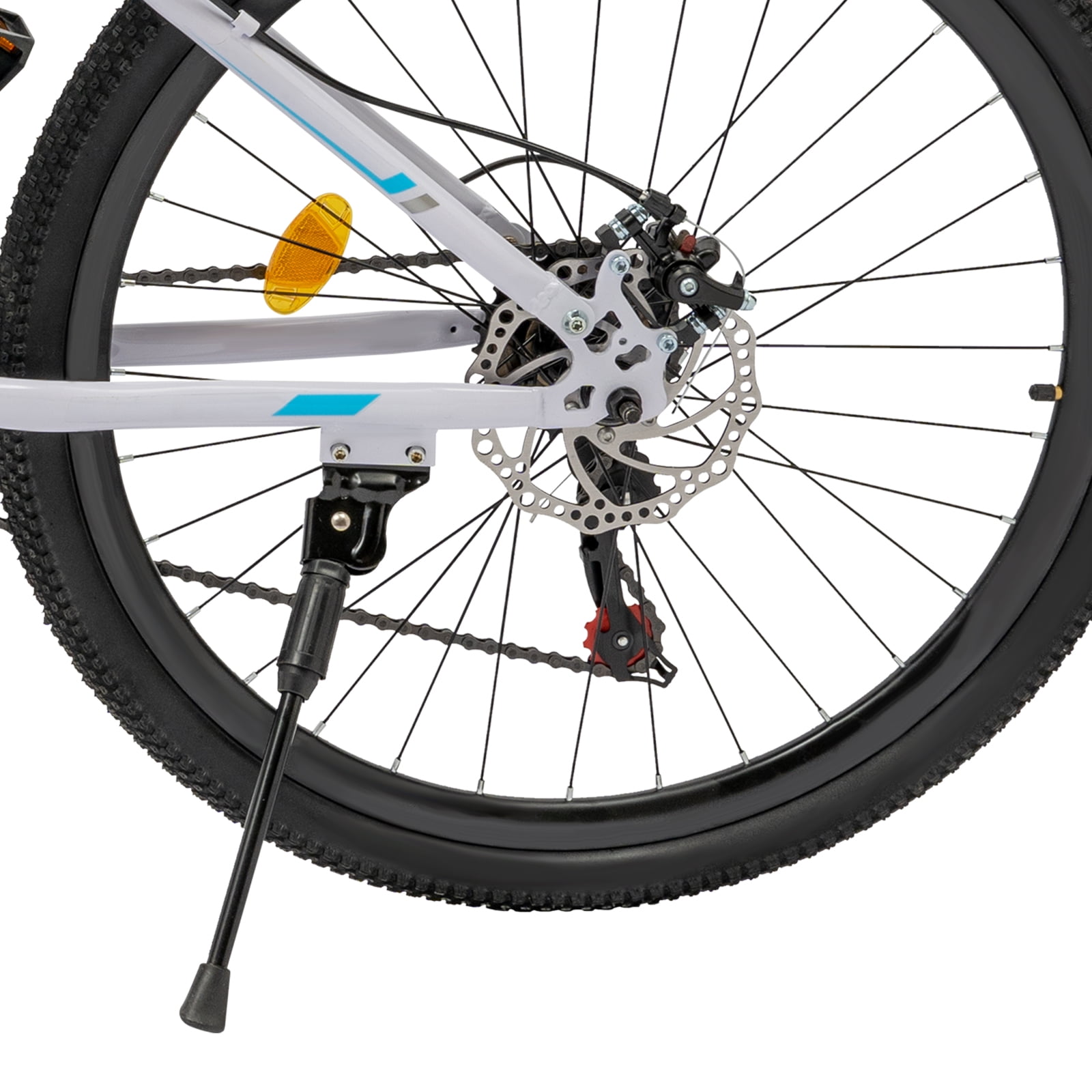 Dwellnix 21-Speed Foldable Bicycle, High-Carbon Steel Frame with Dual Disc Brakes (Blue, 220 lb Capacity) sn0q7