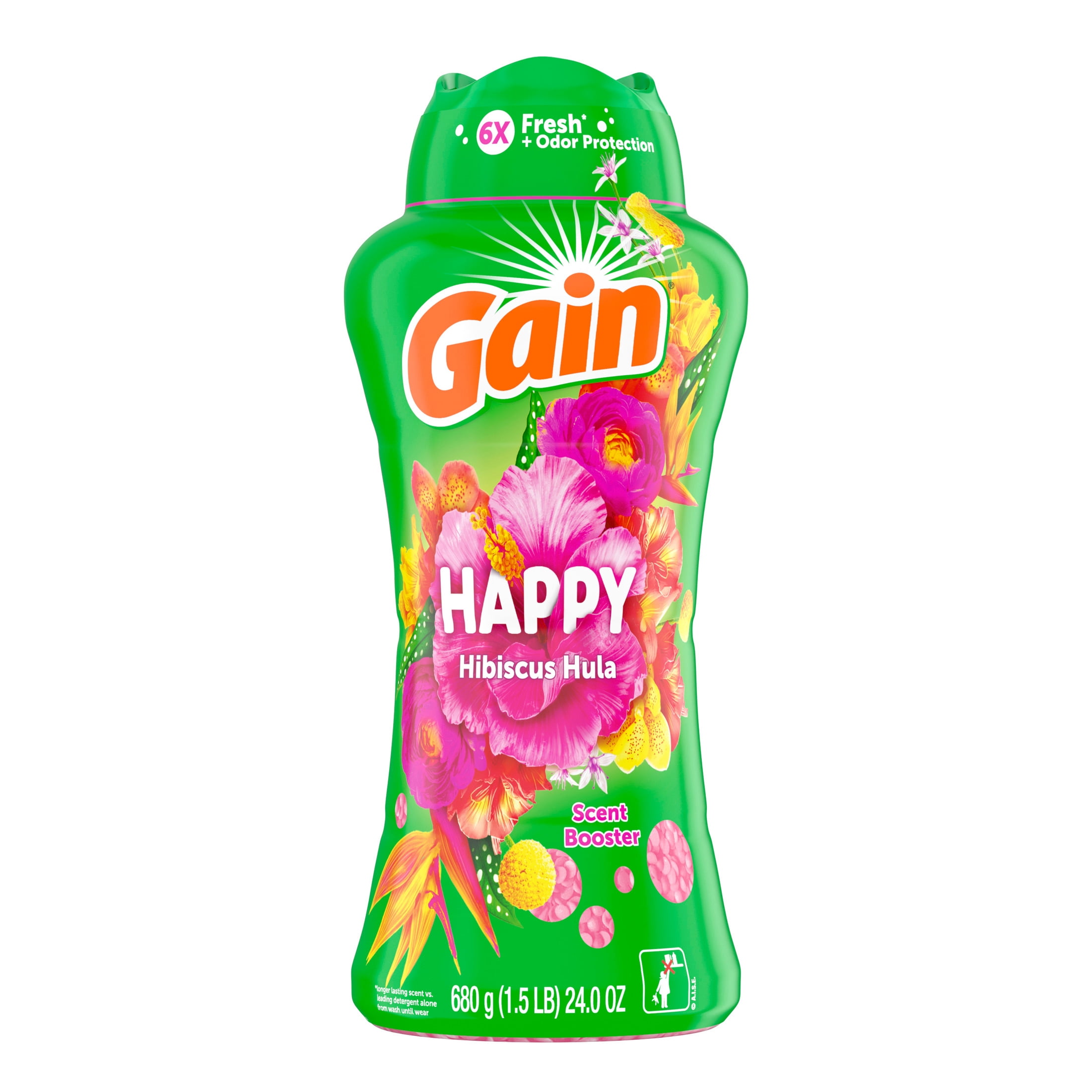 Gain In-Wash Laundry Scent Booster Beads, Hibiscus Hula Fragrance (24 oz) isle4