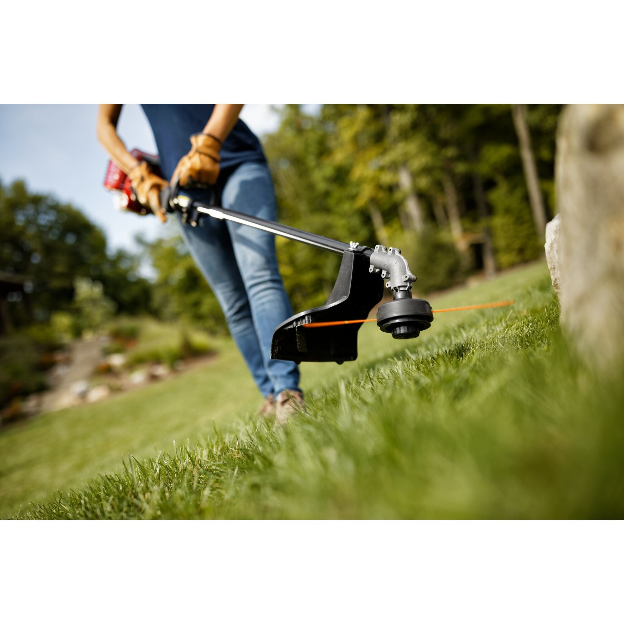 Troy-Bilt 25cc Gas Straight Shaft String Trimmer (16 in Cutting Swath, TB25SB) jqydh