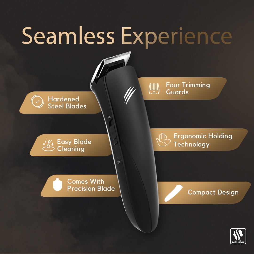 Skull Shaver Pitbull Gold PRO Electric Head Shaver and Baby Beast Trimmer Combo Set (Gold, 2-Piece Kit) tdqb4