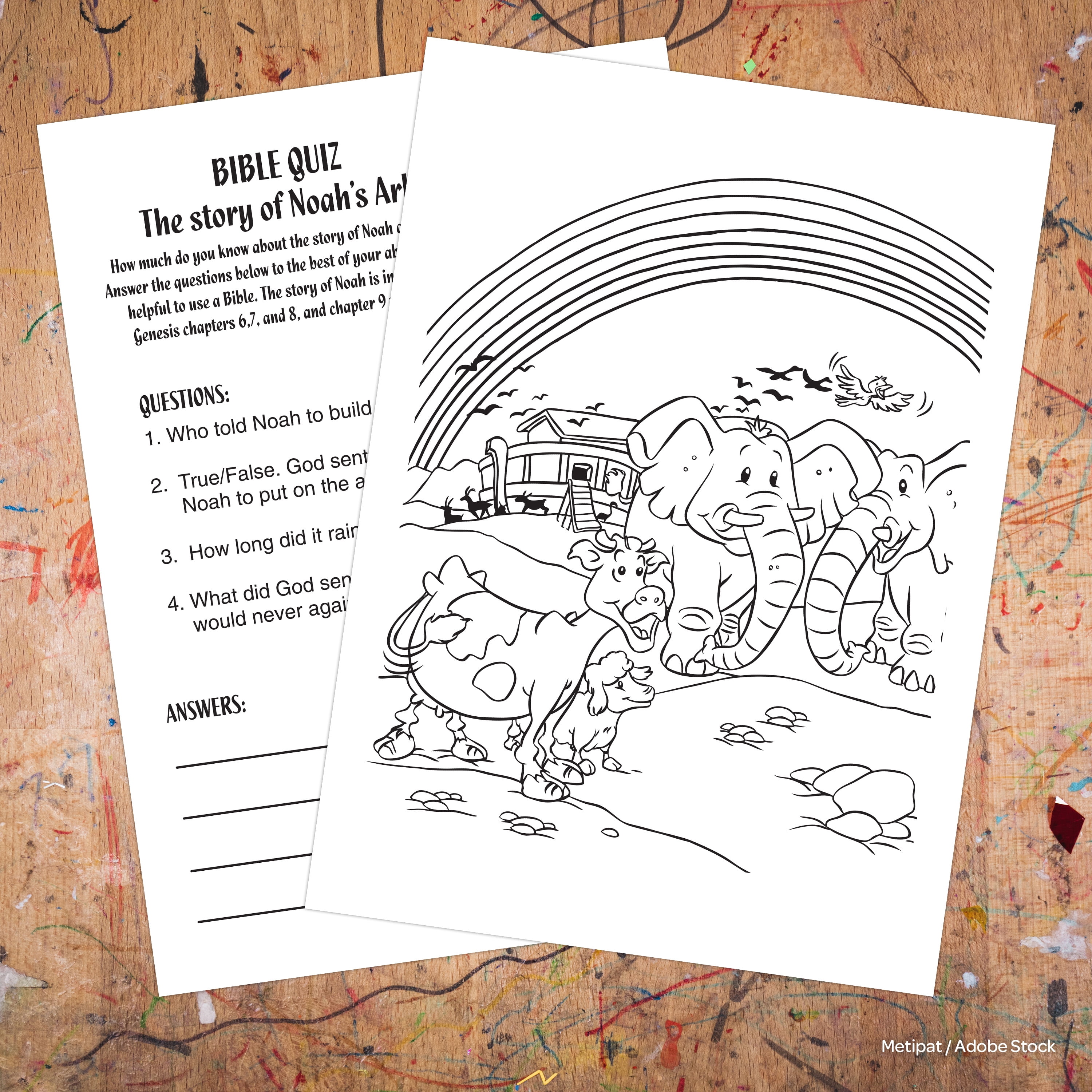 Bendon Bible Coloring and Activity Book for Kids, Educational Religious Learning (64 Pages, 7.75 in x 10.75 in) 8kveg