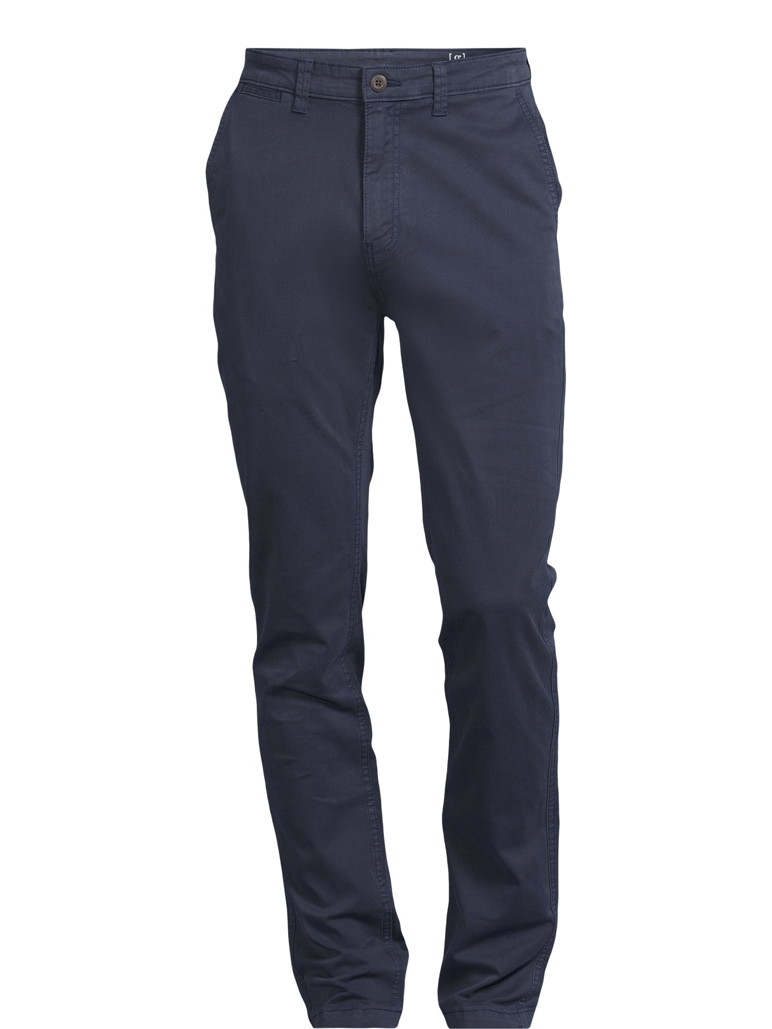 George Men's Slim Fit Chino Pants Stretch Cotton Casual Trousers (Blue, 32x32) d325m