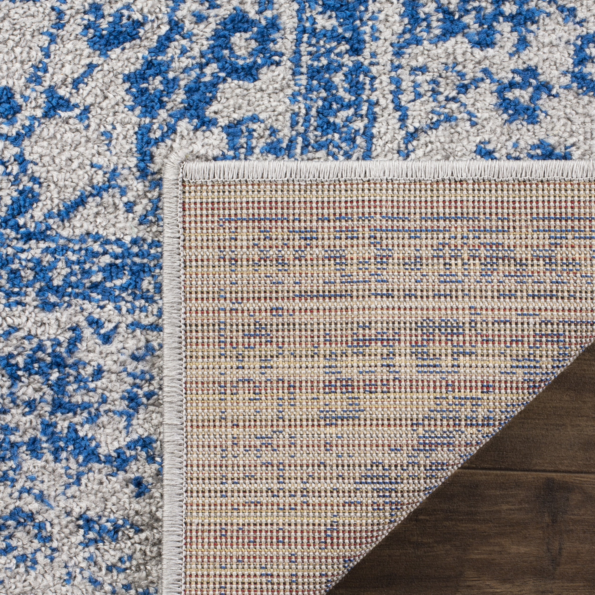 Safavieh Adirondack Wyatt Traditional Distressed Area Rug (Grey/Blue, 5 ft 1 in x 7 ft 6 in) zk0zh