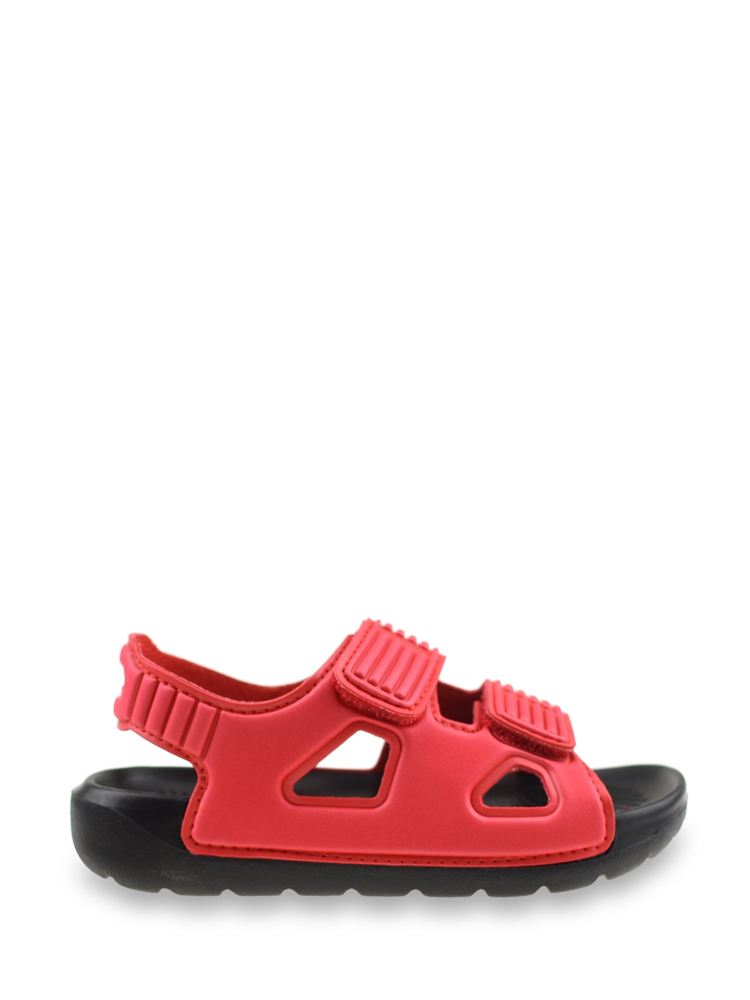 Wonder Nation Toddler Boy Two Strap Beach Slides (Red, 8 Toddler) dlxr8