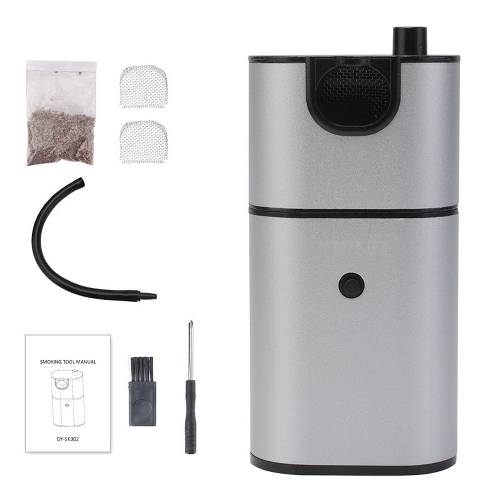 VALSEEL Portable Cold Smoke Generator for BBQ Grills and Smokers (Silver, 8 in) 7qbz8