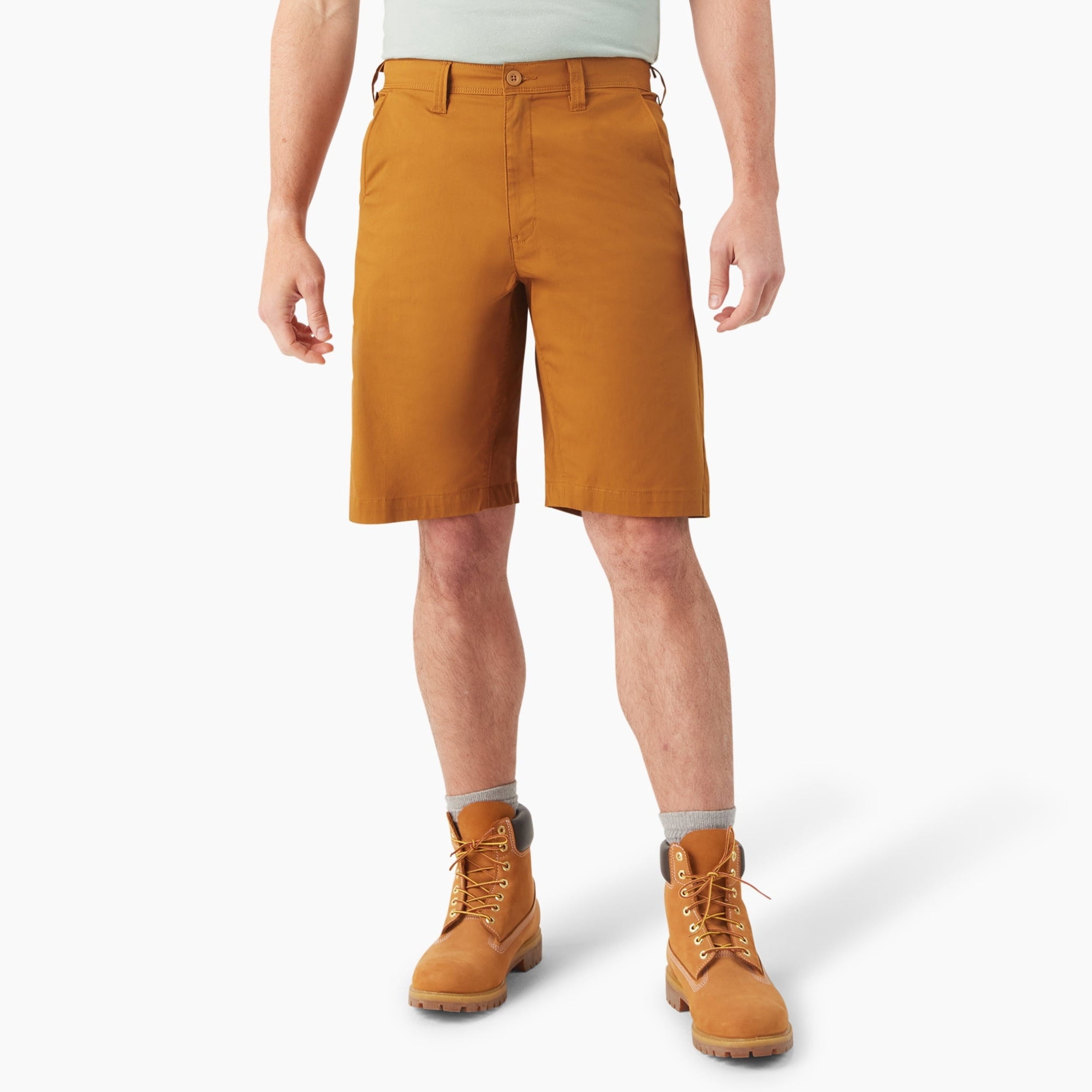 Dickies Men's FLEX Cooling Regular Fit Utility Shorts (Brown, 11 in) q76at