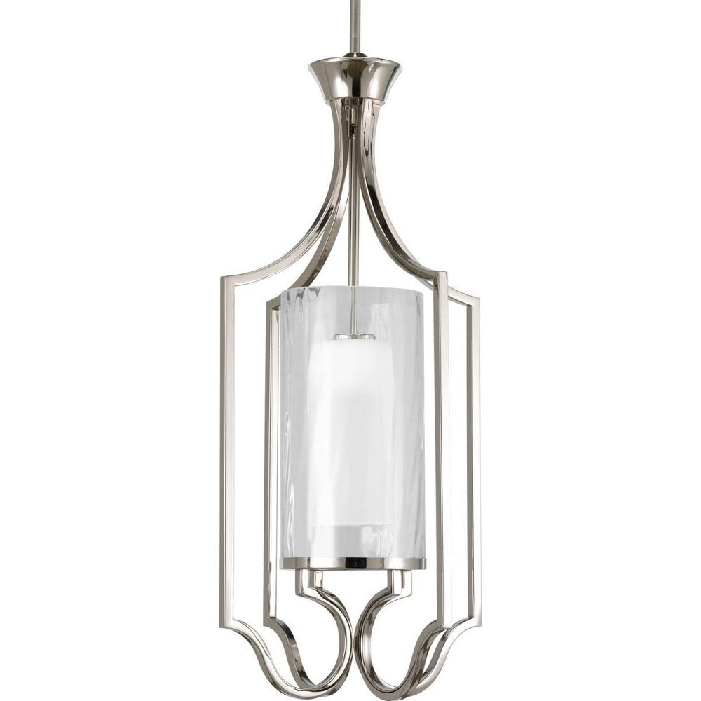 Progress Lighting Caress One-Light Small Foyer Pendant (Grey, 12 in) vk20k