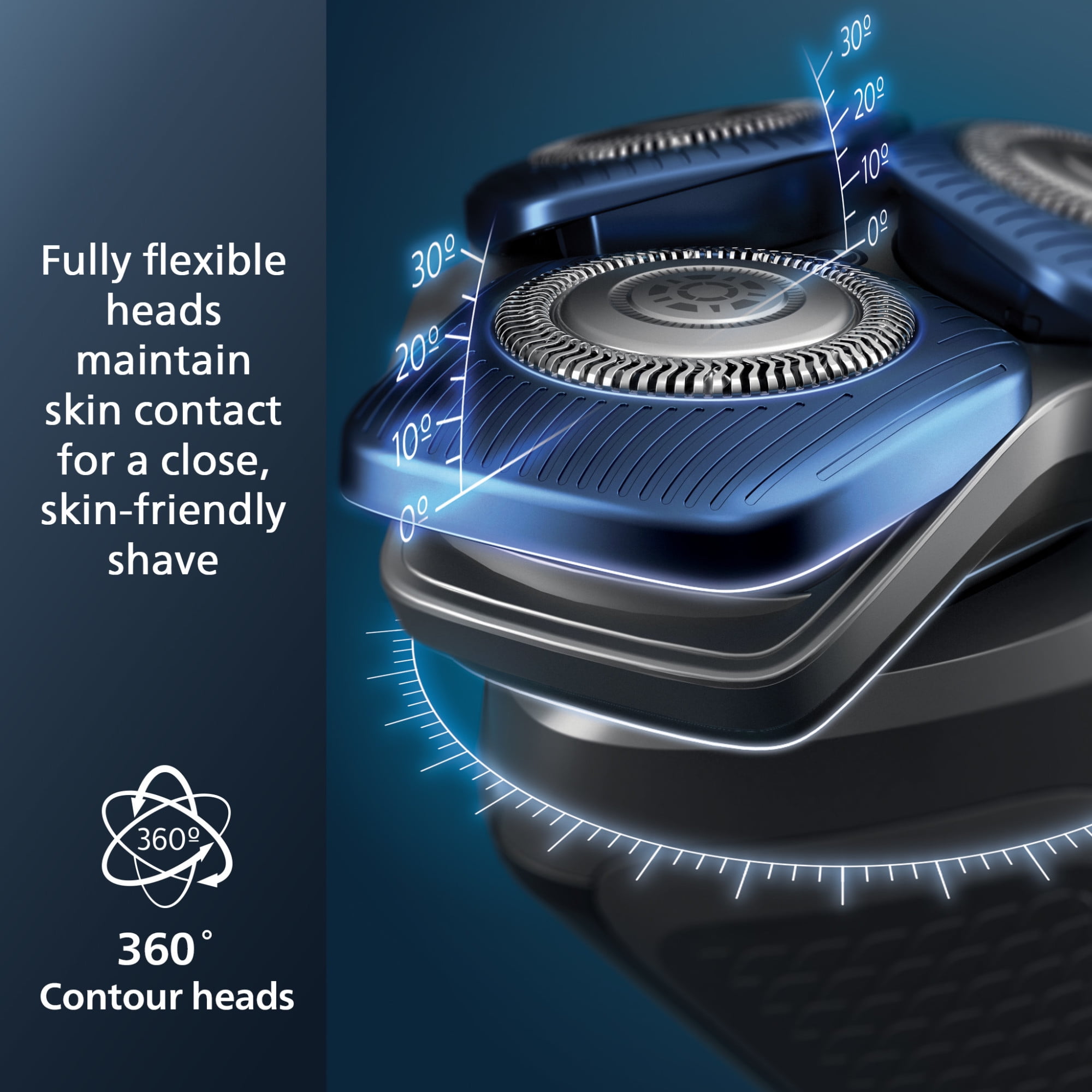 Philips Norelco Shaver 7200 Rechargeable Wet & Dry Electric Shaver with SenseIQ Technology and Pop-Up Trimmer (Black, 1 Count) kwxpd