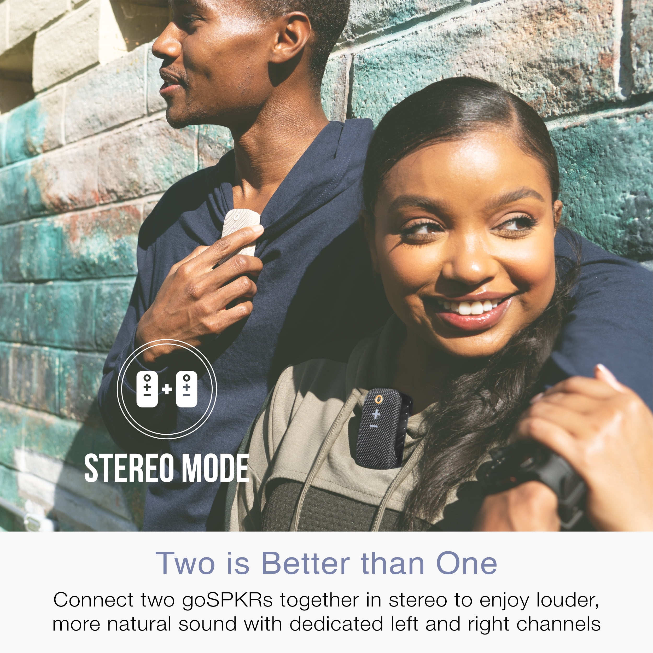 MEE audio goSPKR Wearable Bluetooth Wireless Clip-On Speaker with Built-in Microphone (Black, 1 Pack) q7hfl