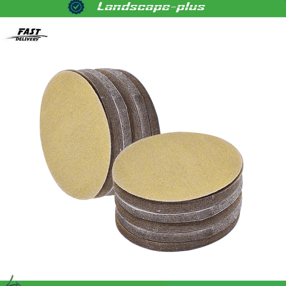 Knack No-Hole Sanding Disc 5 in Hook and Loop Sandpaper (80 Grit, 100 Pack) o8z7d