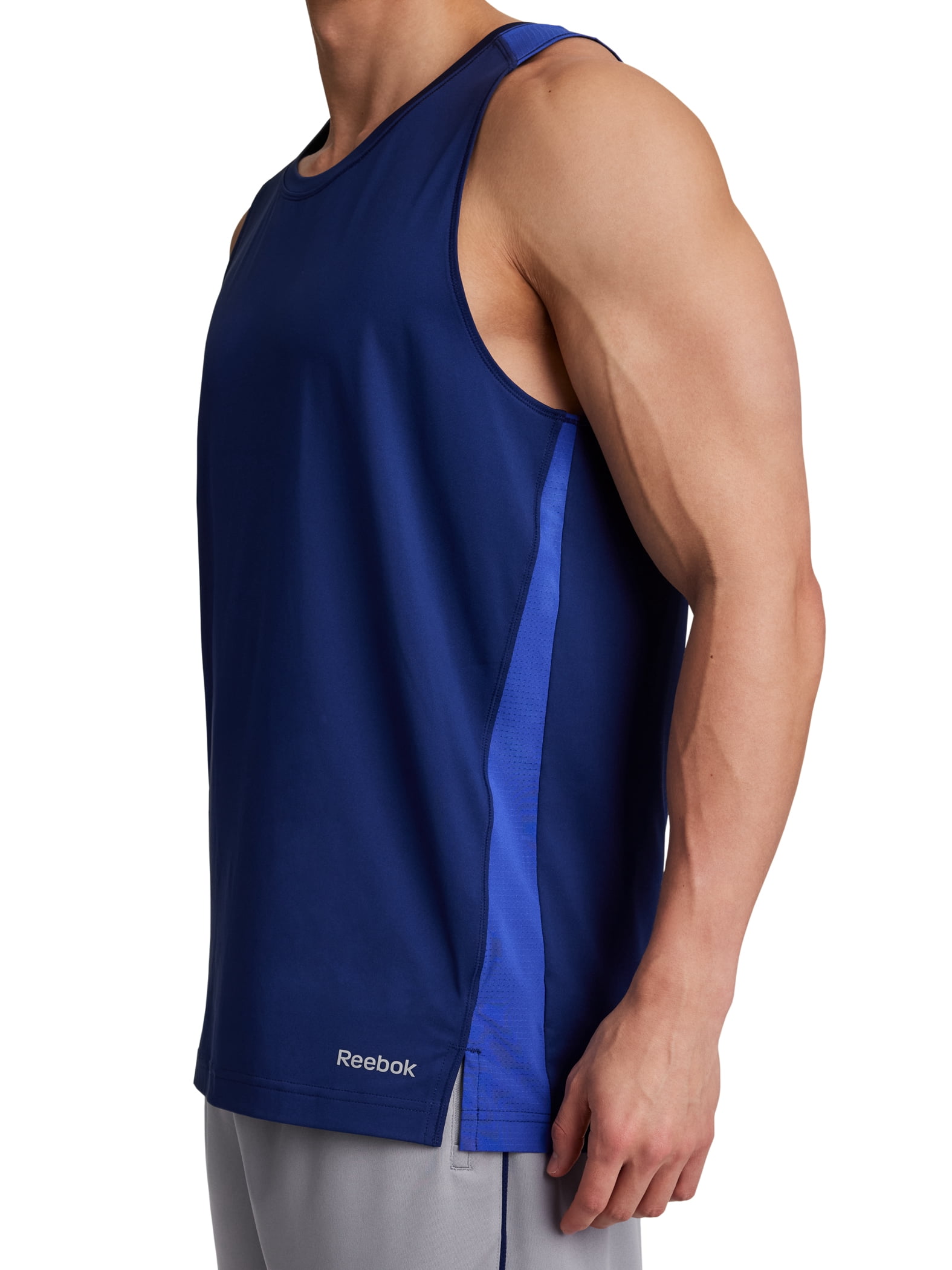 Reebok Men's Muscle Tank Top Performance Graphic Sleeveless Shirt (Blue, XS-5XL) dkhrh