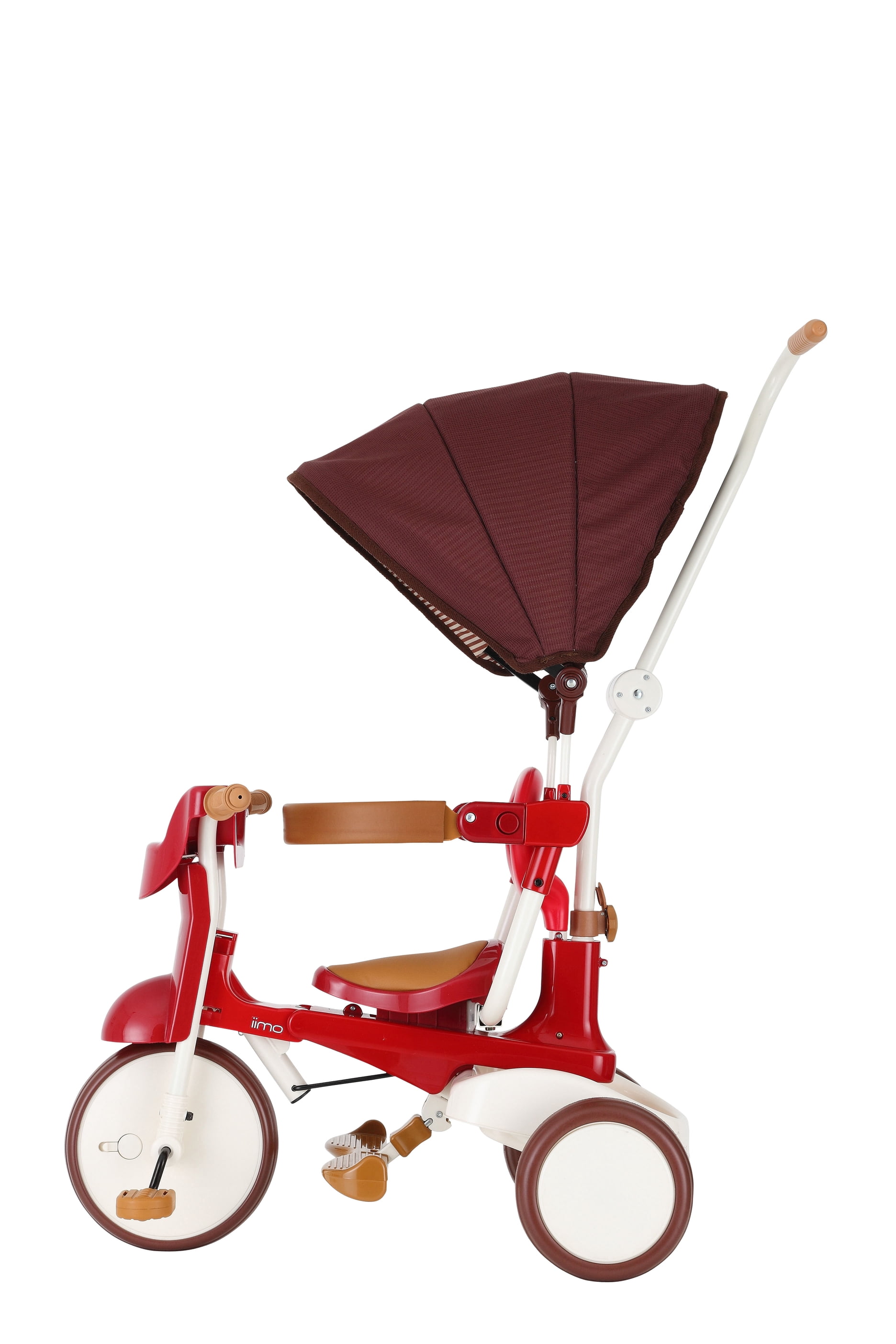 iimo 3-in-1 Foldable Tricycle with Canopy (Eternity Red, 19 in Folded Height) rqdtw