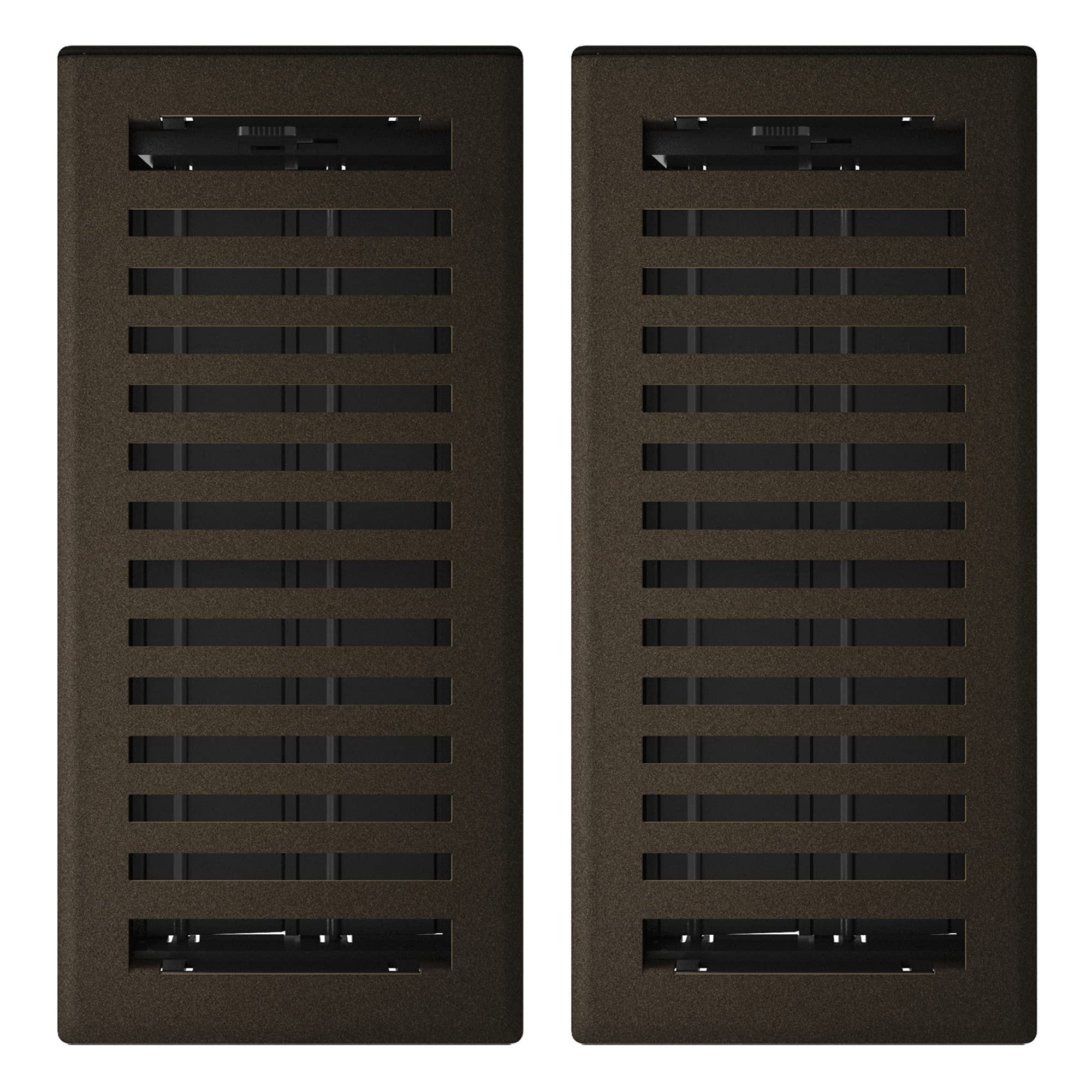 Imperial Montezuma Floor Register, Adjustable Steel Air Vent Cover, Textured Finish (Bronze, 4 in x 10 in, 2-Pack) koqqo