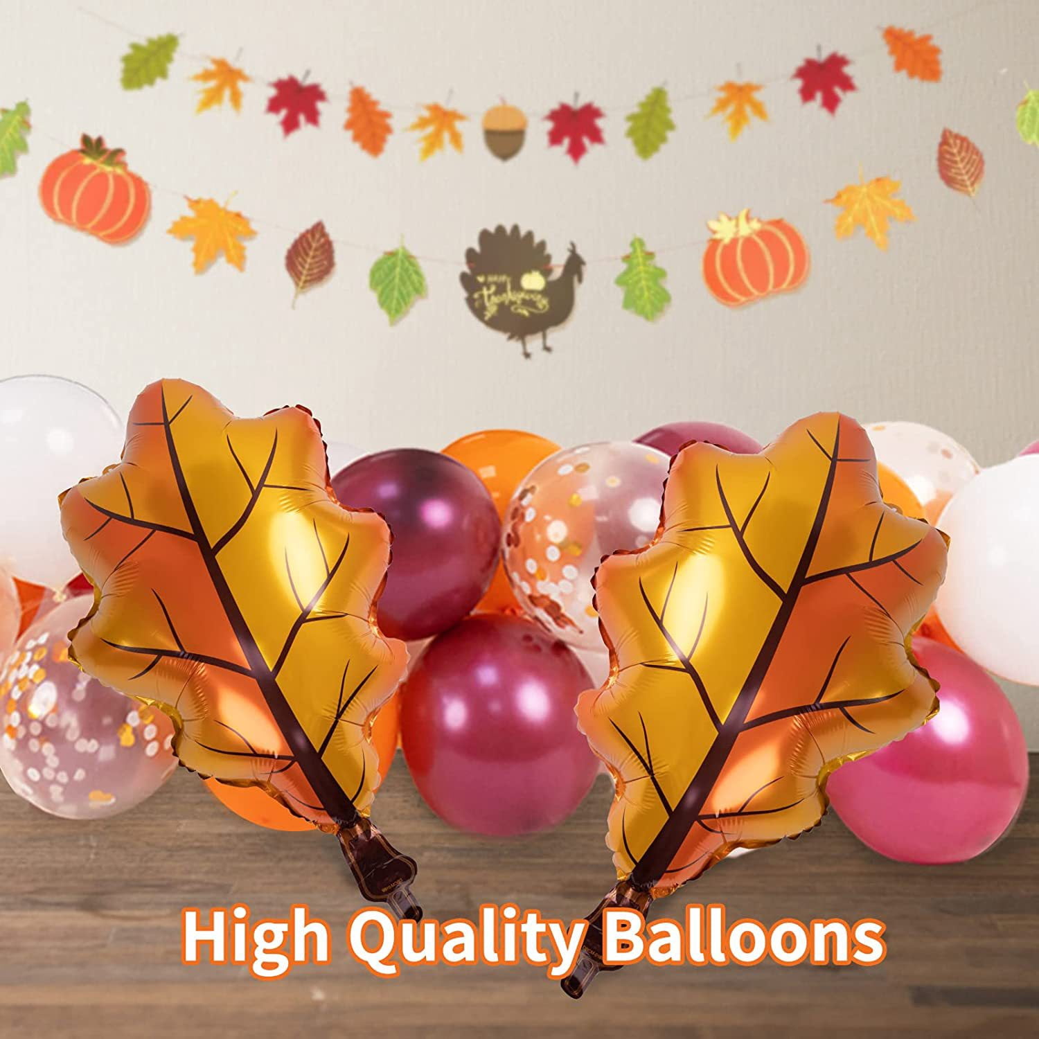 BB Hapeayou Fall Balloon Arch Kit for Thanksgiving and Baby Shower Party Decorations (105 Pieces) o8y28