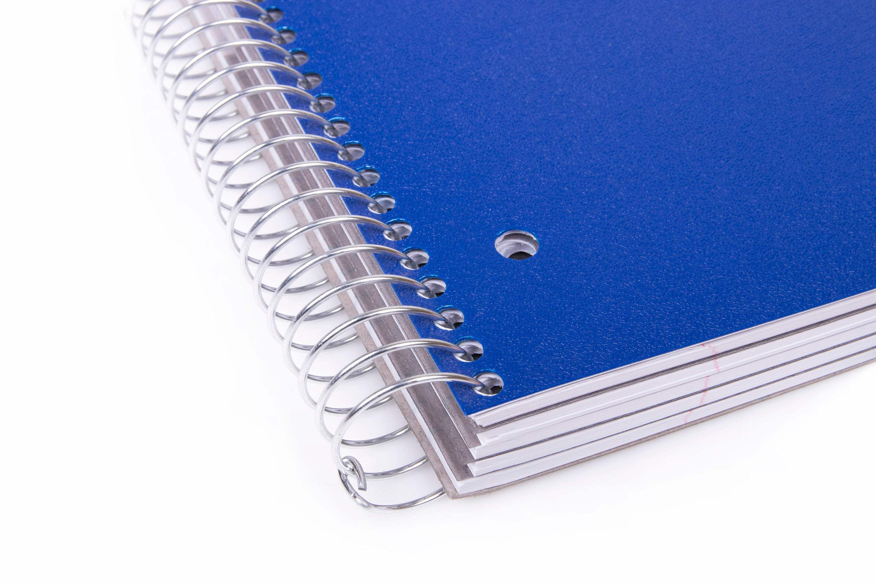 Mintra 5 Subject Notebook, Wide Ruled Spiral Journal with Durable Poly Cover and 5 Pockets (Blue, 200 Sheets) zz9w3