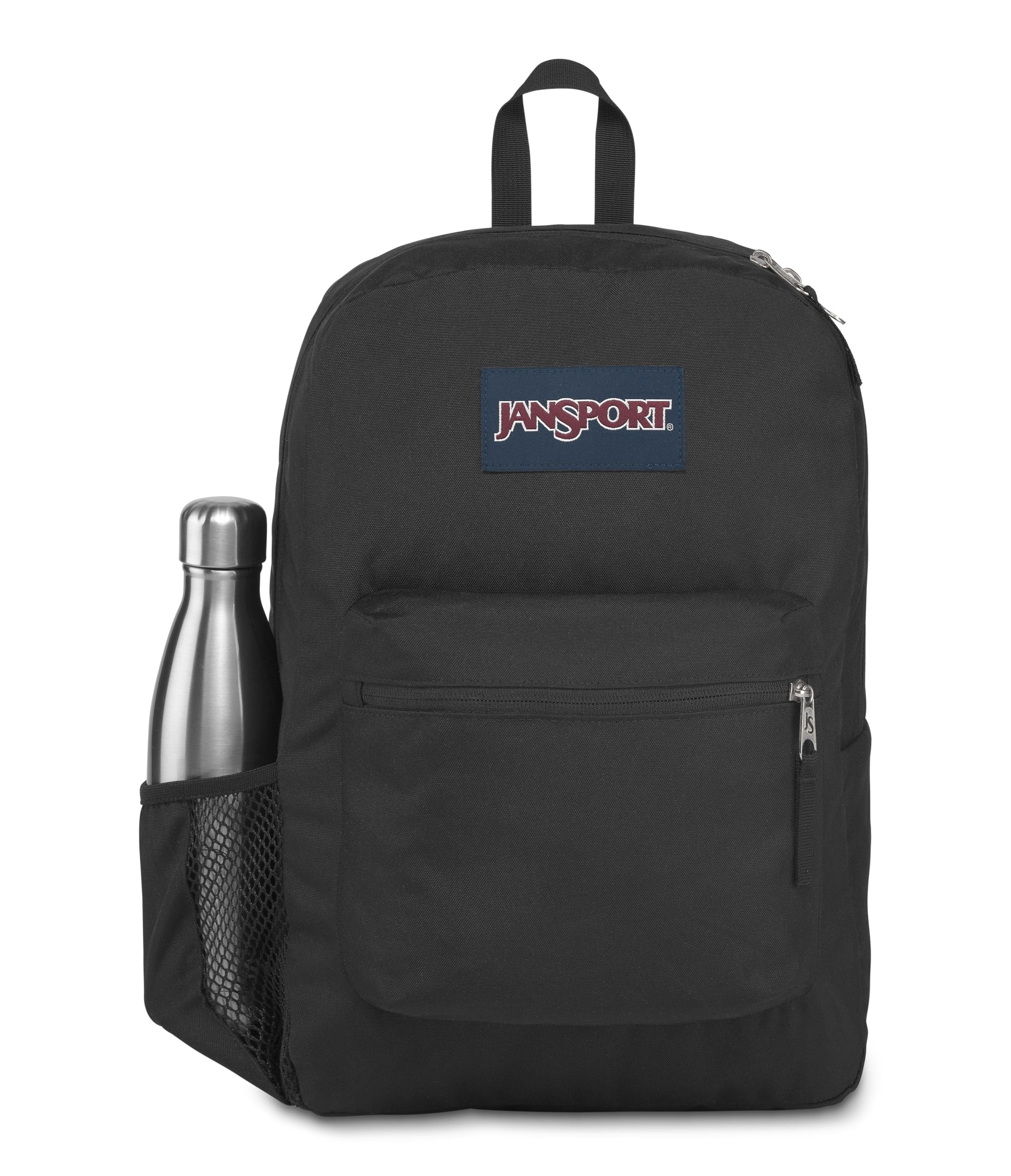 JanSport Cross Town Backpack Durable School and Travel Daypack (Black, 16.5 in x 12.5 in x 5.5 in) oh1oz