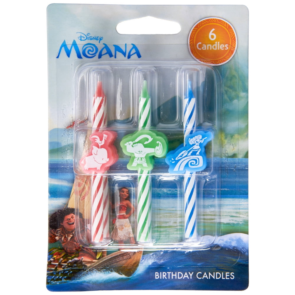 Cakedrake Moana Cake Topper Candles Decorative Party Supplies (6 Pack) jd27y