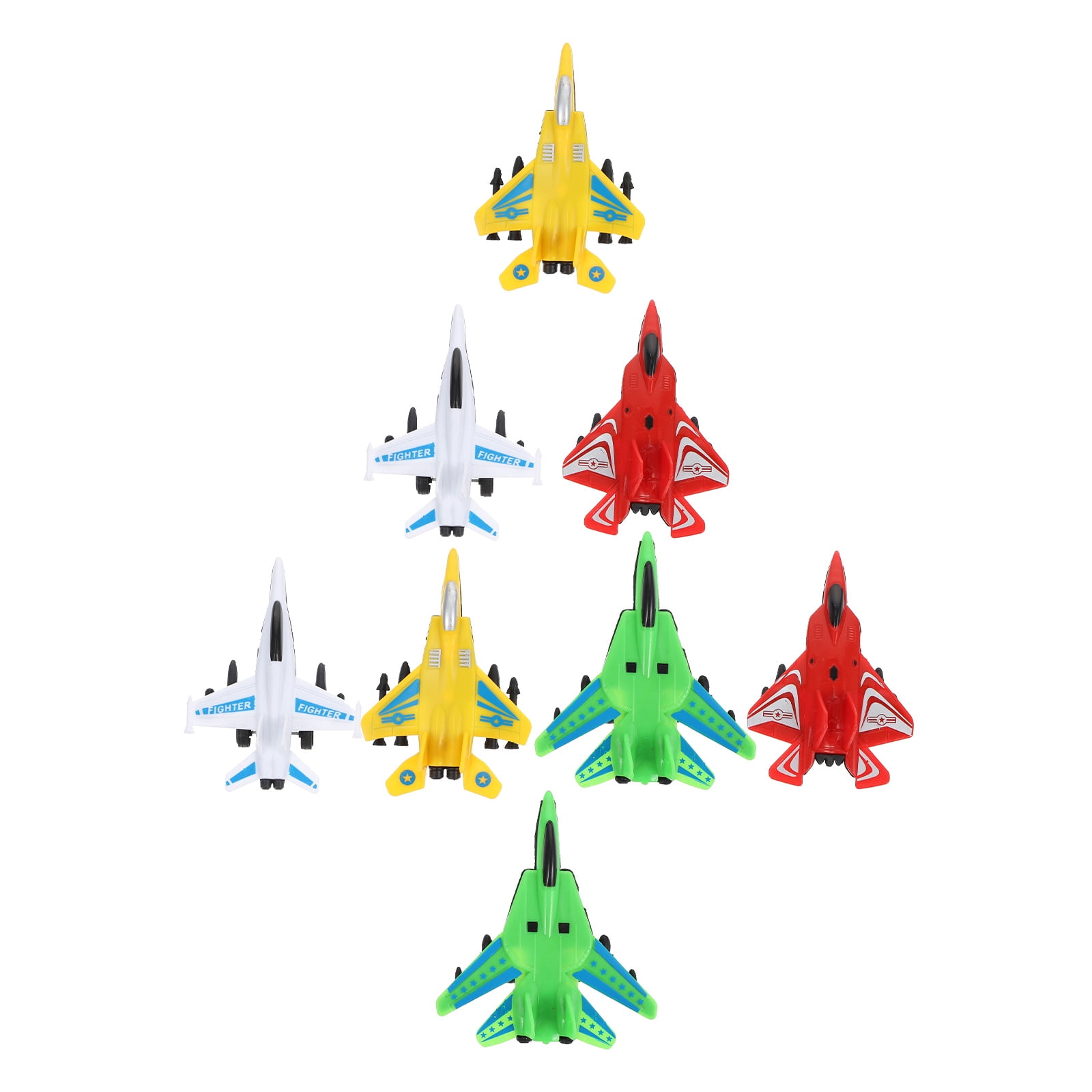 Raindrops Airplane Toy Set for Kids, Durable Plastic Aircraft Figures for Party Favors (8 Piece Set) hdwvq
