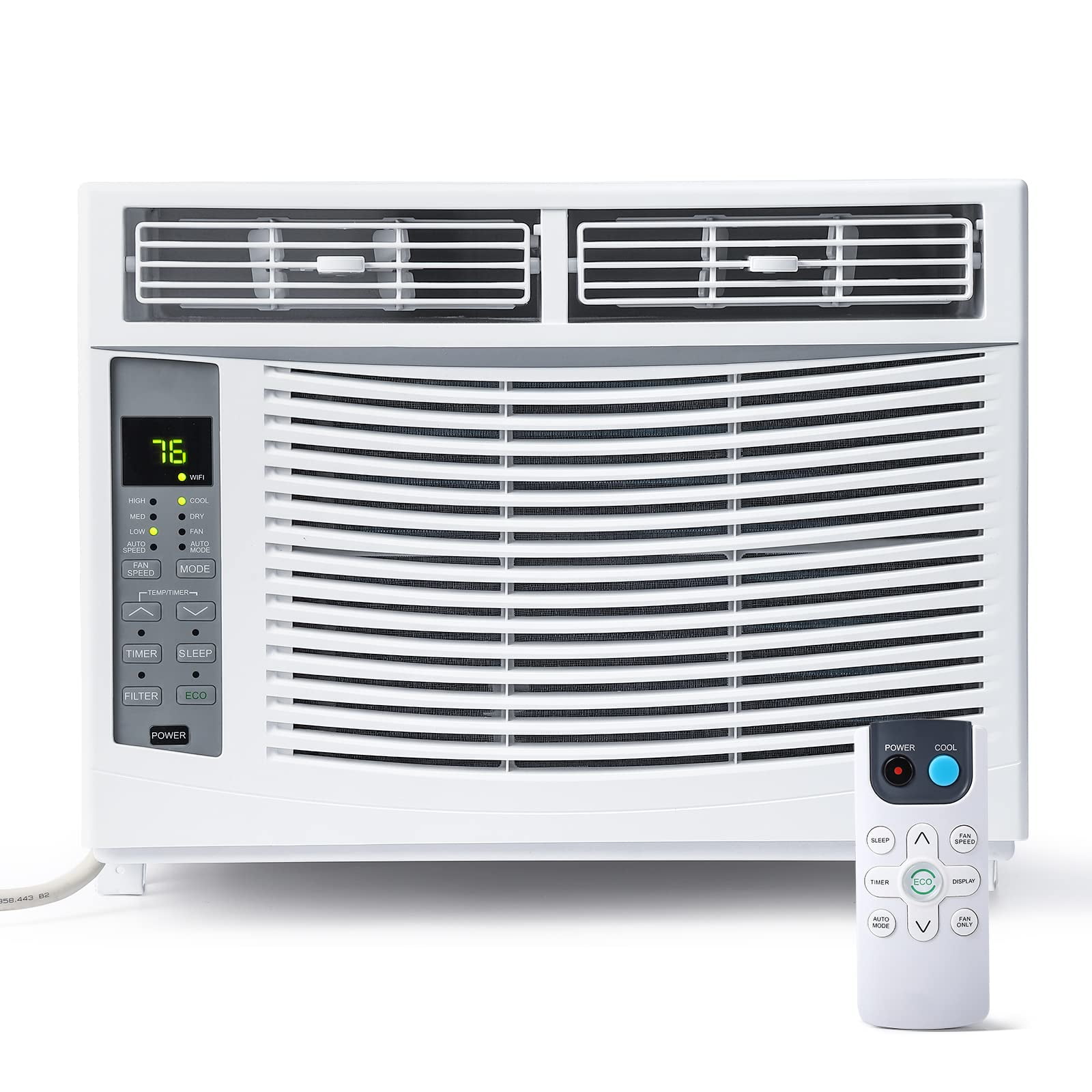 EastVita 6000 BTU Window Air Conditioner with Remote and App Control (White, 250 Sq Ft) 70oru