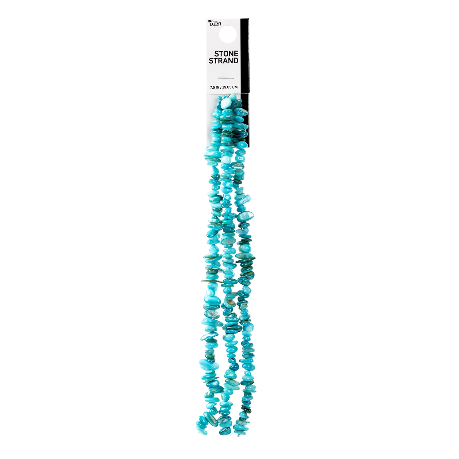 Cousin DIY Shell Bead Strand Set, Jewelry Making Craft Supplies, Turquoise Blue (2 Pack, 115 Pieces, 7.5 in) 0rz5r