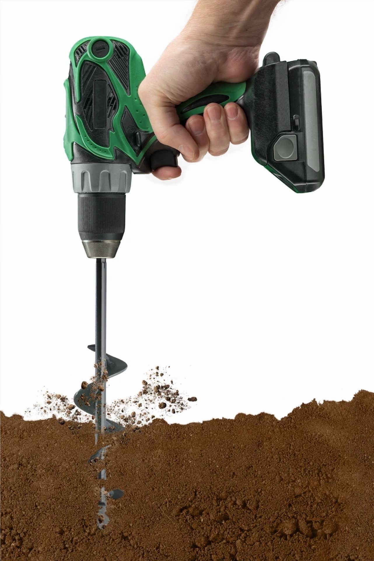 Purely Elizabeth Garden Auger Spiral Drill Bit (8.5 in x 1.5 in) c9f7p