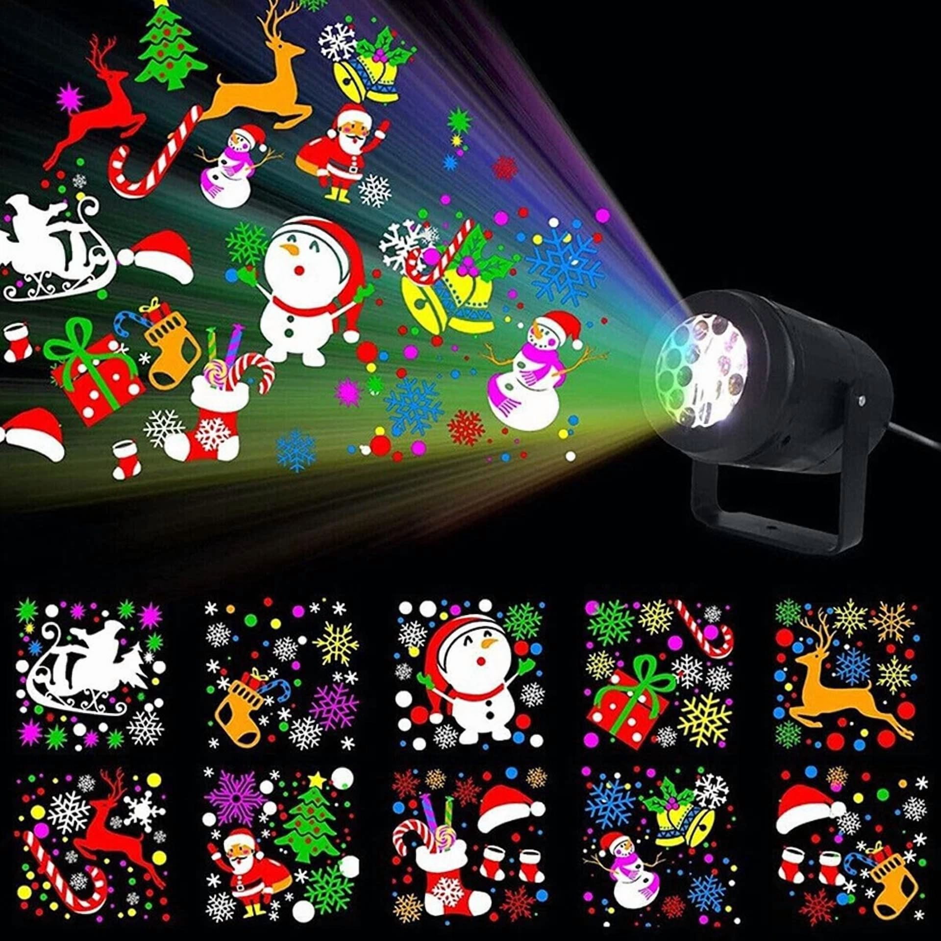 KLYNE Christmas LED Laser Projector Light with 16 Holiday Patterns (Outdoor Landscape Lighting) jrfdb