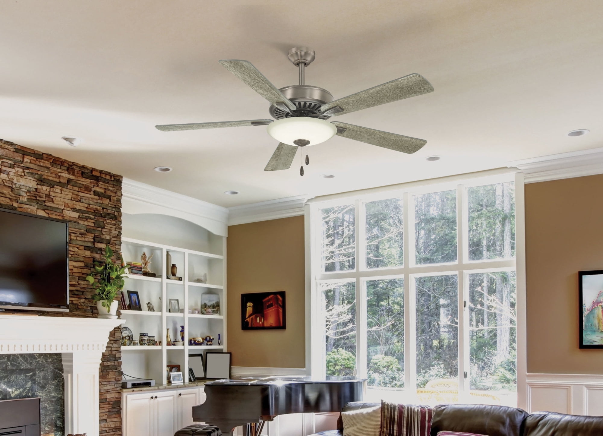 Minka-Aire Contractor LED Ceiling Fan with Light (Oil-Rubbed Bronze, 52 in) t8o6n