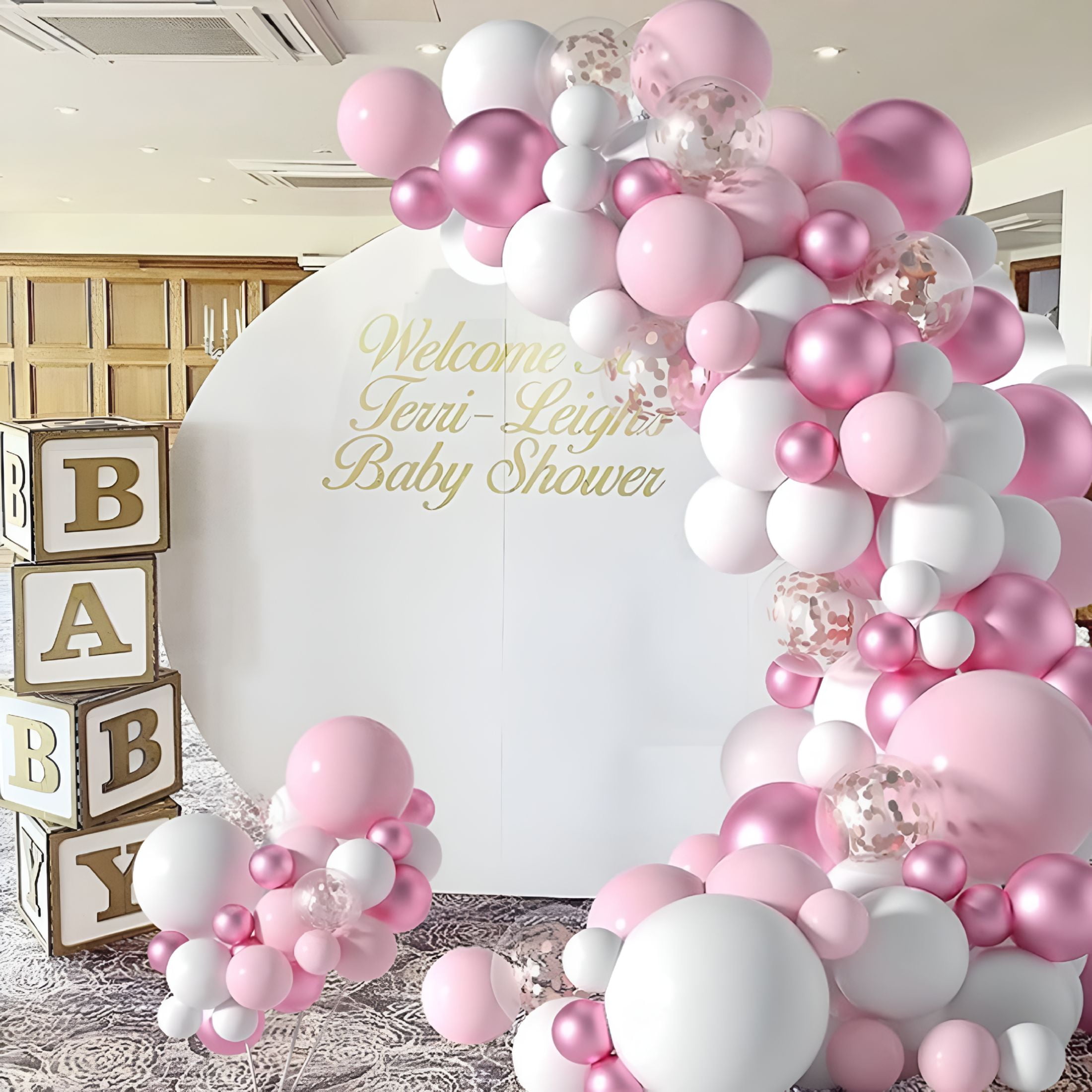 CCOCC Balloon Arch Kit DIY Party Decorations (Pink, 104-Piece Set) yzuqt