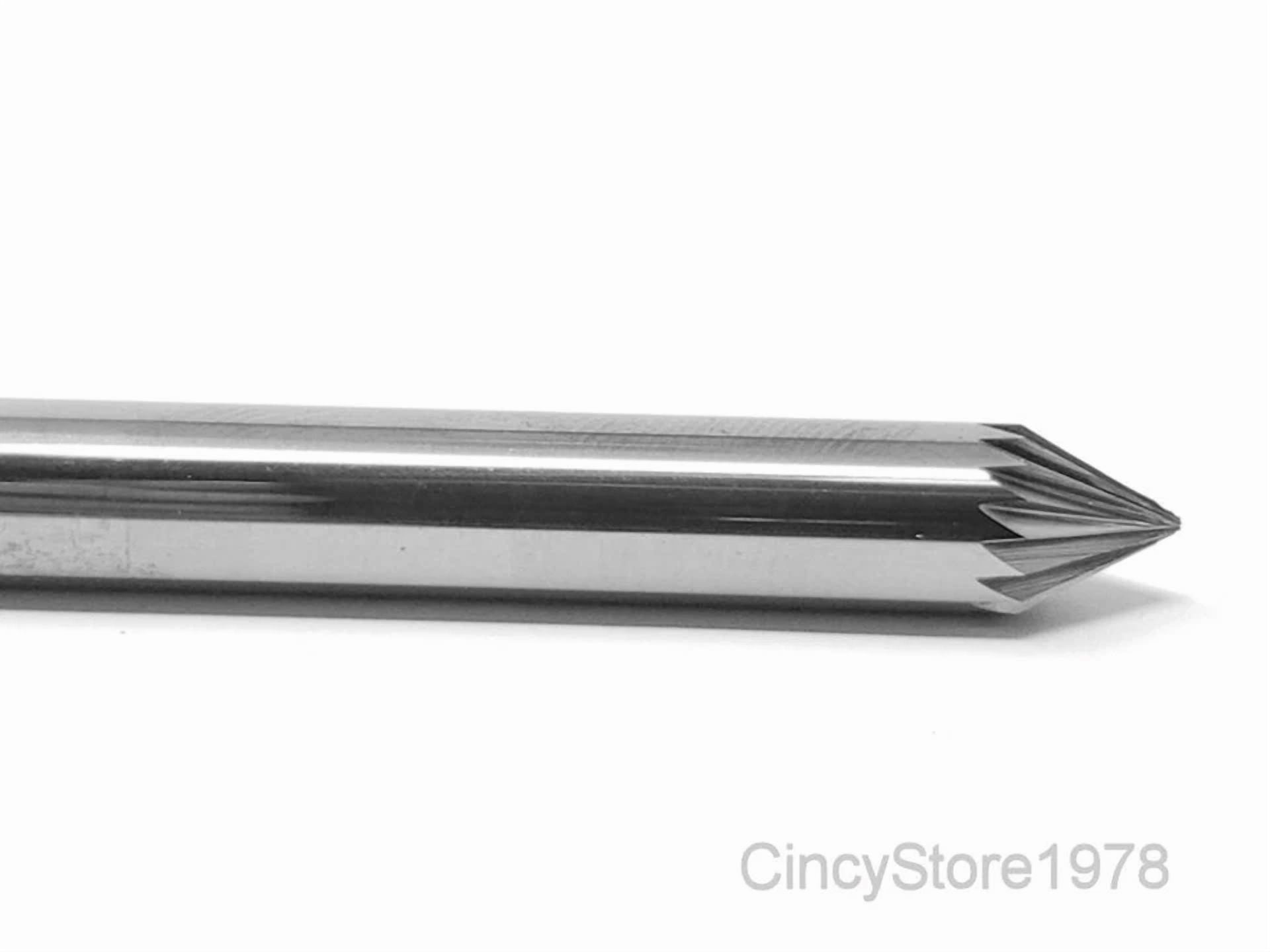 KLYNE Tungsten Carbide Burr Die Grinder Bit Cone Shape (1/4 in) yyrtu