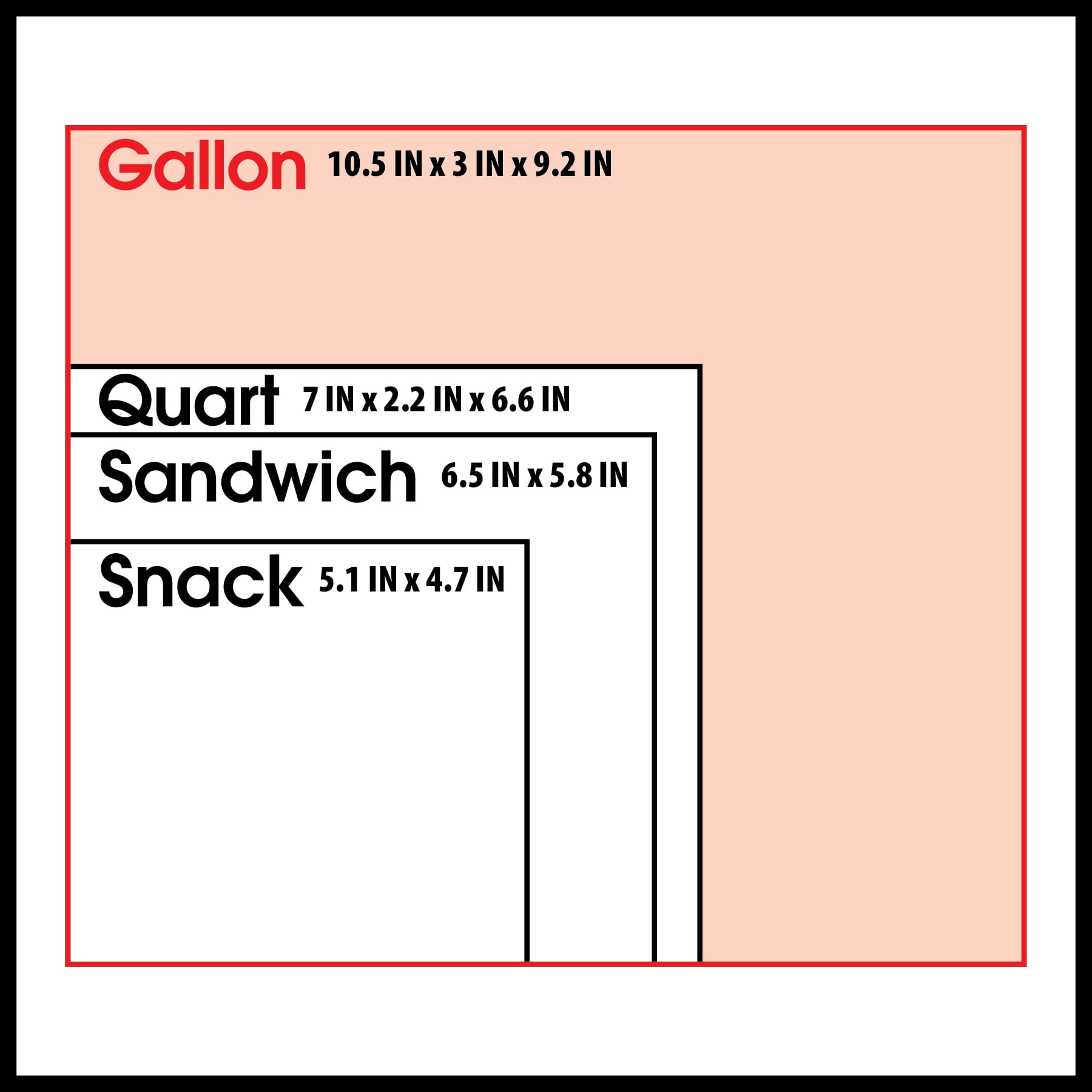 Great Value Gallon Double Zipper Storage Bags (Clear, 40 Count) 8o9lu