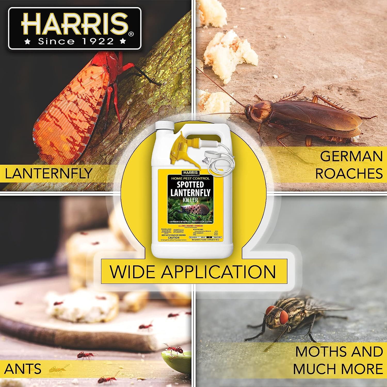Harris Insect Killer Liquid Spray, Indoor and Outdoor Pest Control (128 fl oz) sao0l